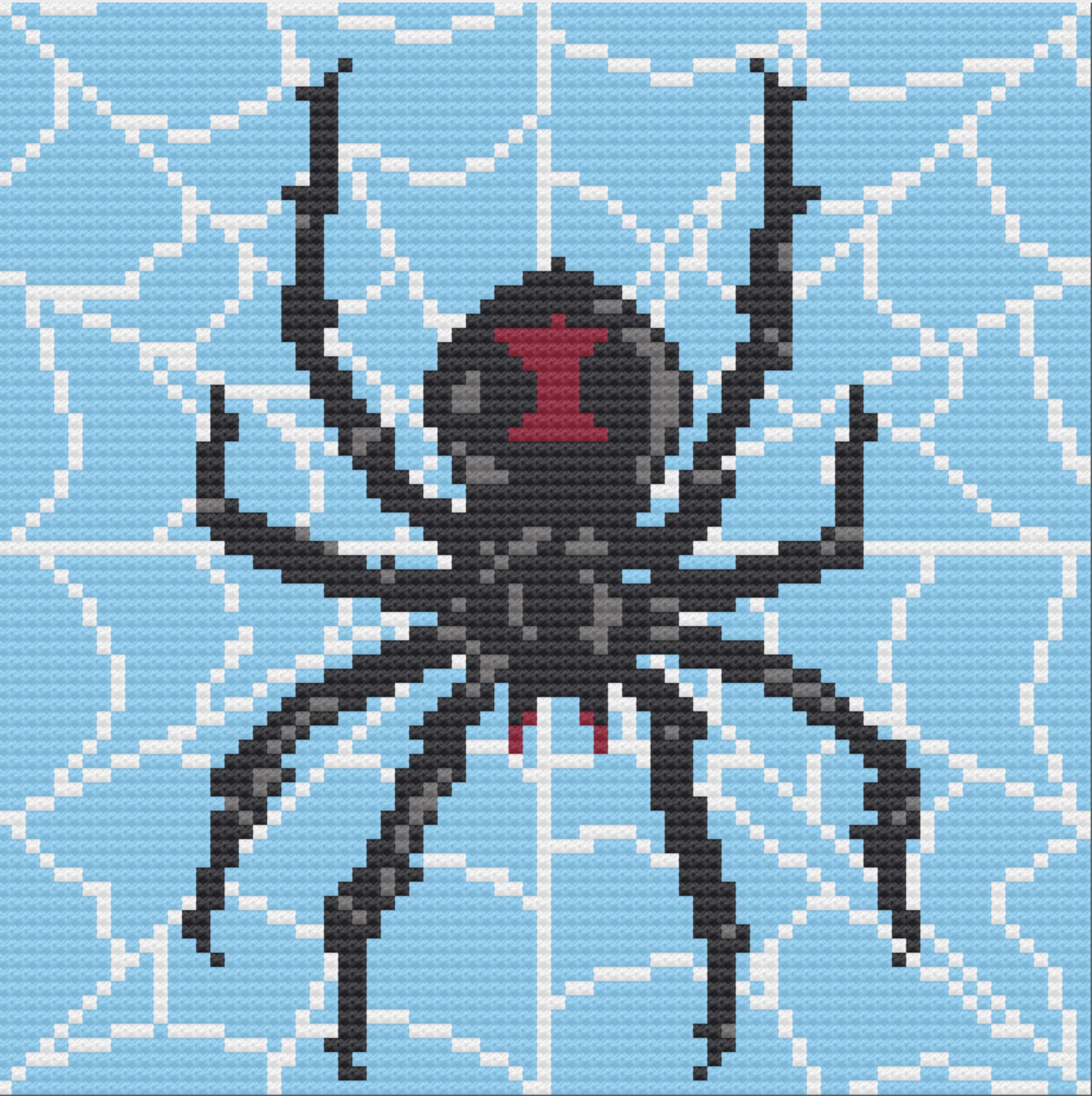 Black Widow Afghan, C2C Crochet Pattern, Written Row by Row, Color Counts, Instant Download, C2C Graph, C2C Pattern, Graphgan Pattern, Corner to Corner, Graphgan, Crochet Pattern, Crochet Couch