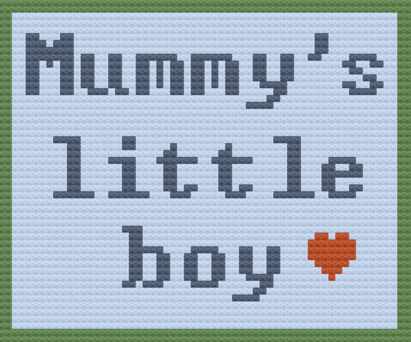 Mummy’s Little Boy Afghan, C2C Crochet Pattern, Written Row by Row, Color Counts, Instant Download, C2C Graph, C2C Pattern, Graphgan Pattern, Corner to Corner, Graphgan, Crochet Pattern, Crochet Couch