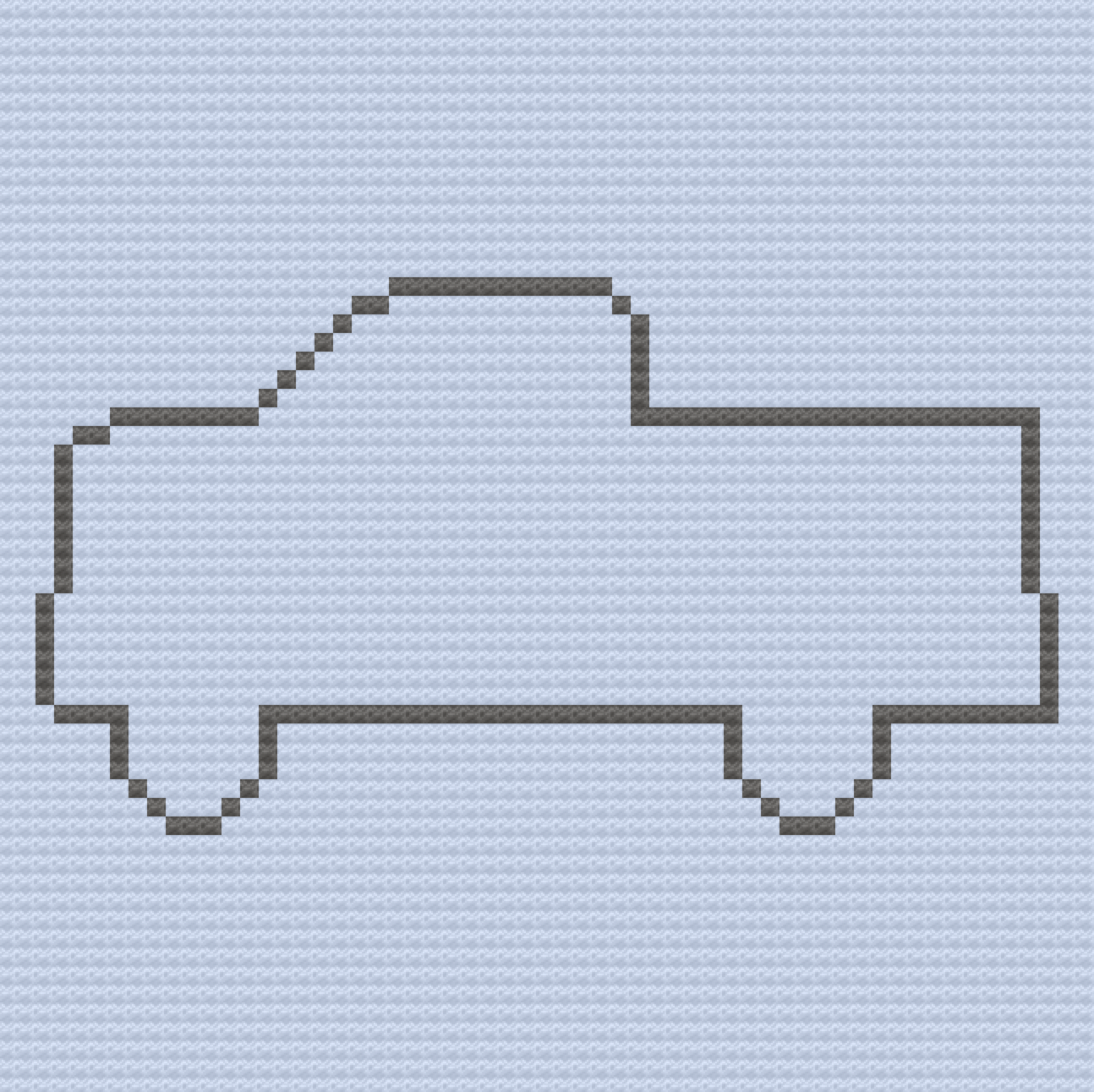 Truck Outline Baby Afghan, C2C Crochet Pattern, Written Row by Row, Color Counts, Instant Download, C2C Graph, C2C Pattern, Graphgan Pattern, Corner to Corner, Graphgan, Crochet Pattern, Crochet Couch