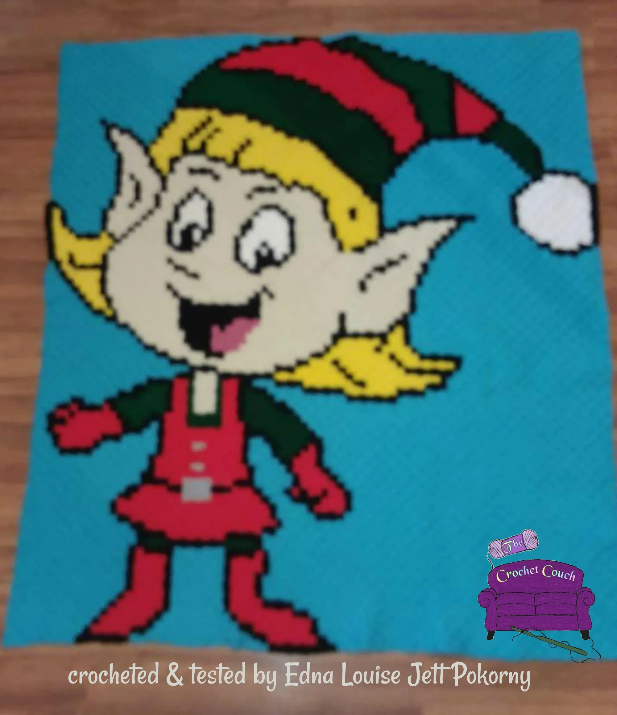 Elf Girl Afghan, C2C Crochet Pattern