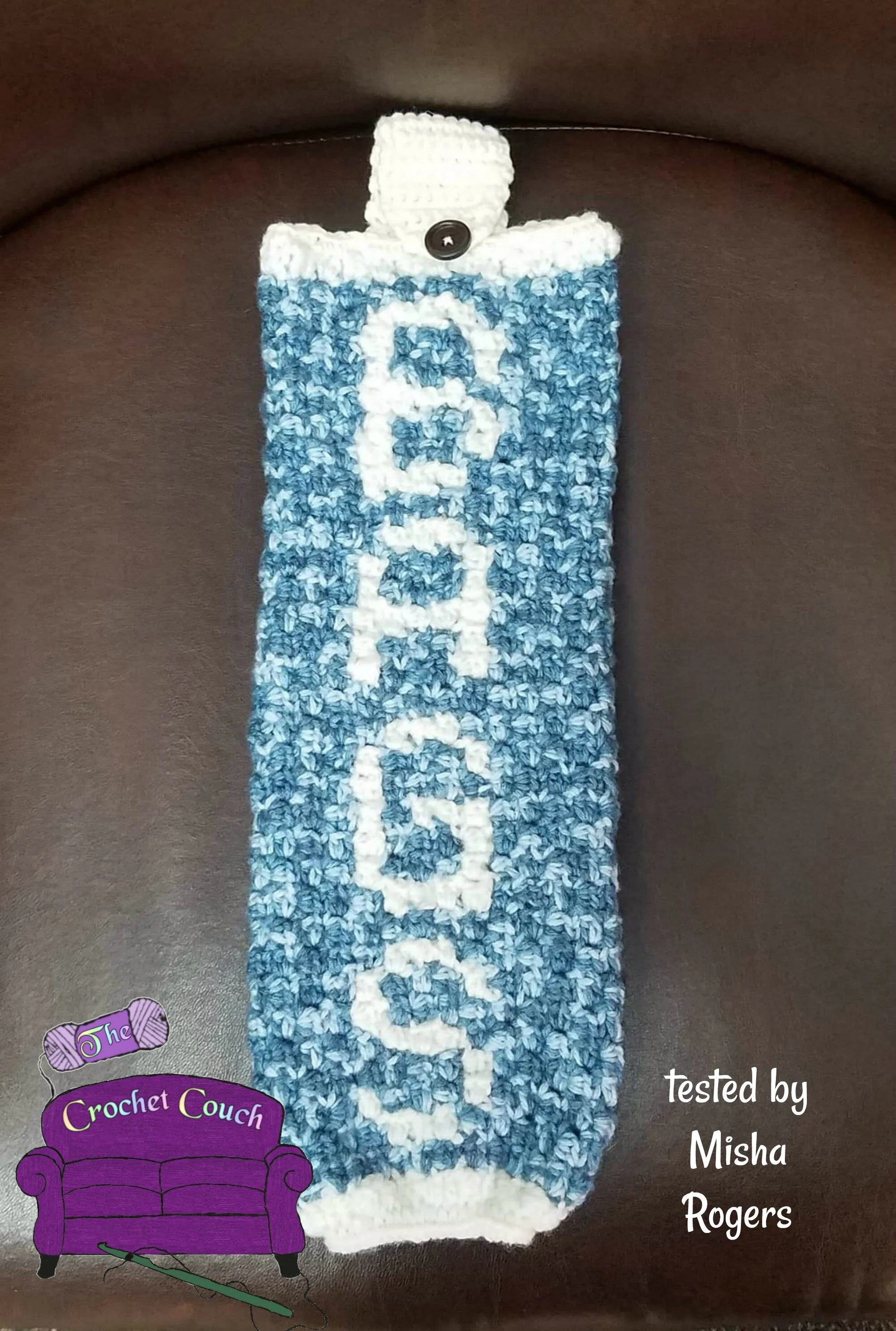 BAGS Grocery Bag Holder, C2C Crochet Pattern