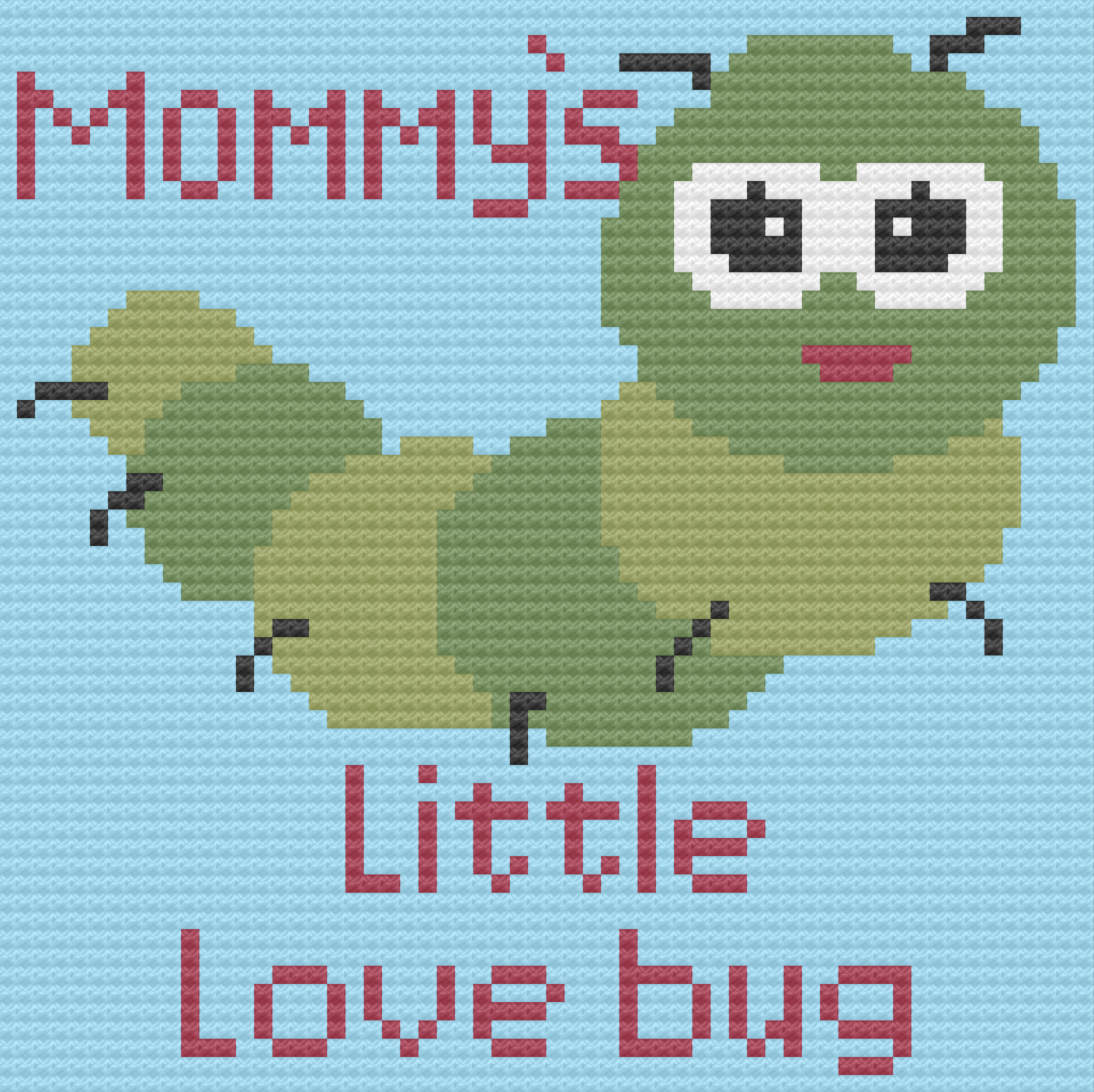 Mommy’s Little Love Bug, Kids Afghan, C2C Crochet Pattern