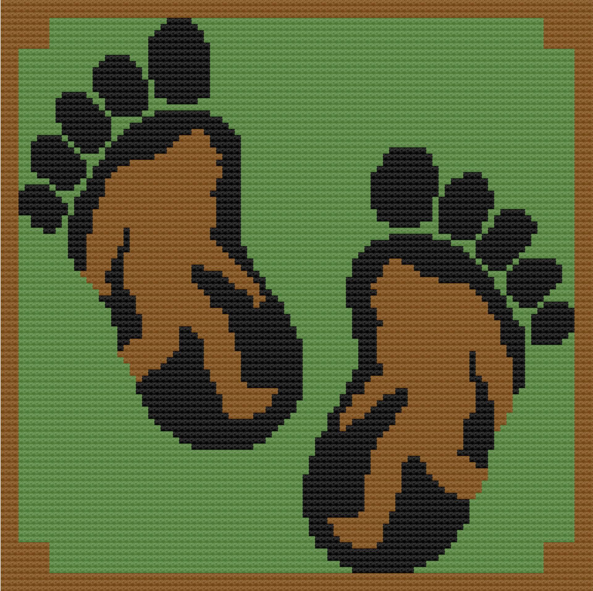 Bigfoot Afghan, C2C Crochet Pattern, Written Row by Row, Color Counts, Instant Download, C2C Graph, C2C Pattern, Graphgan Pattern, Corner to Corner, Graphgan, Crochet Pattern