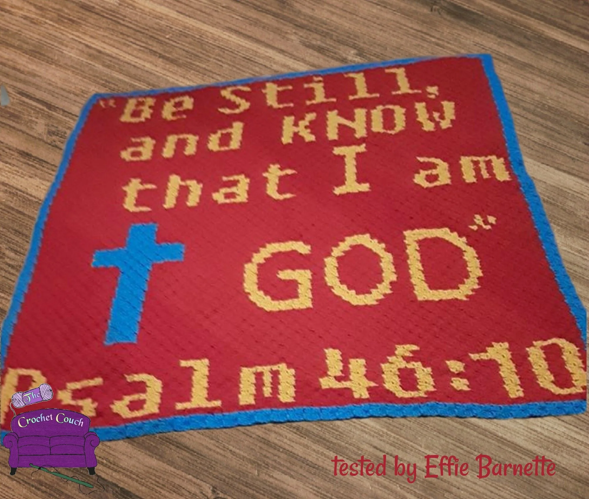 Be Still Afghan, Psalm 46:10, C2C Crochet Pattern