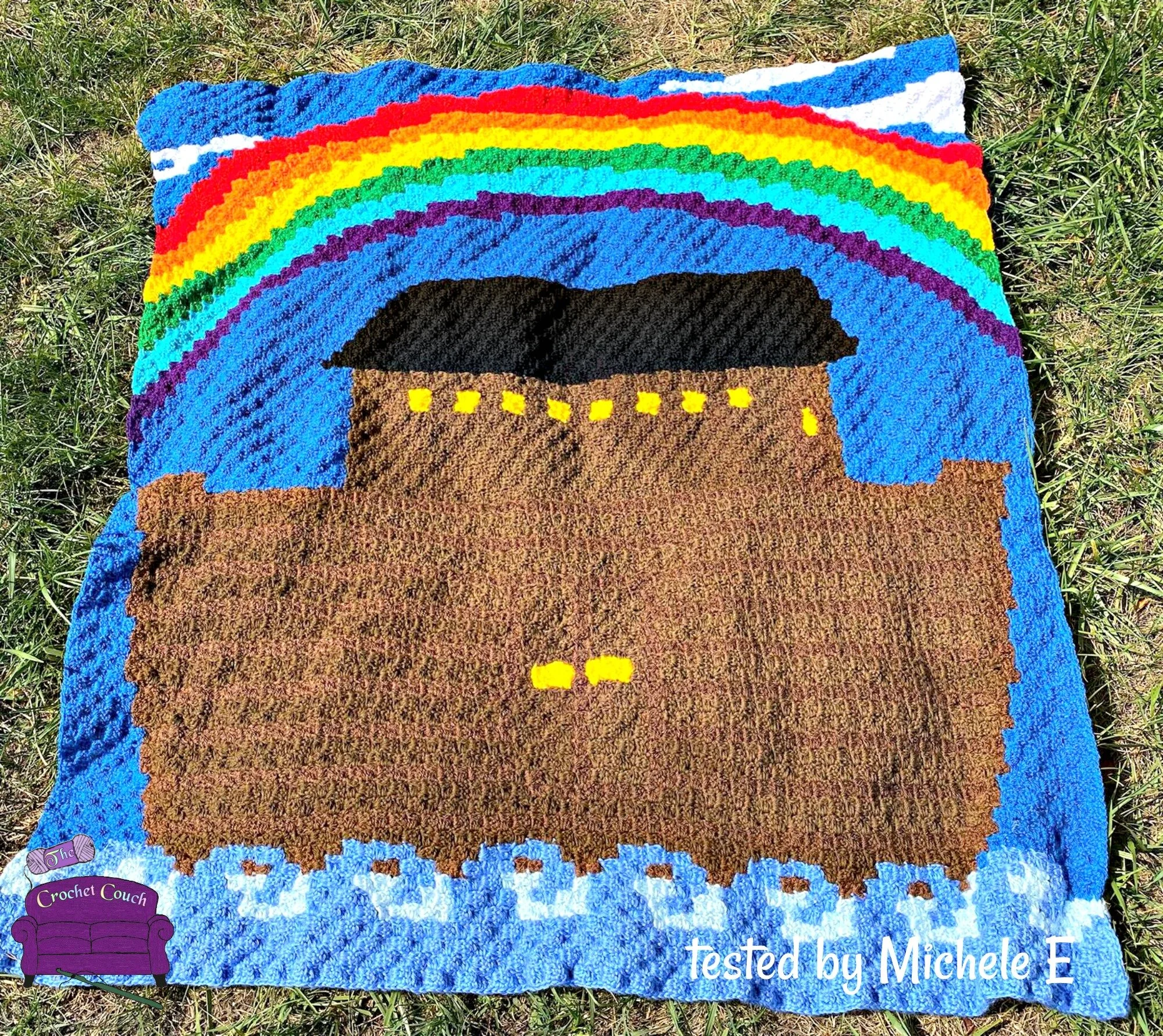 Noah's Ark Kids Afghan, C2C Crochet Pattern