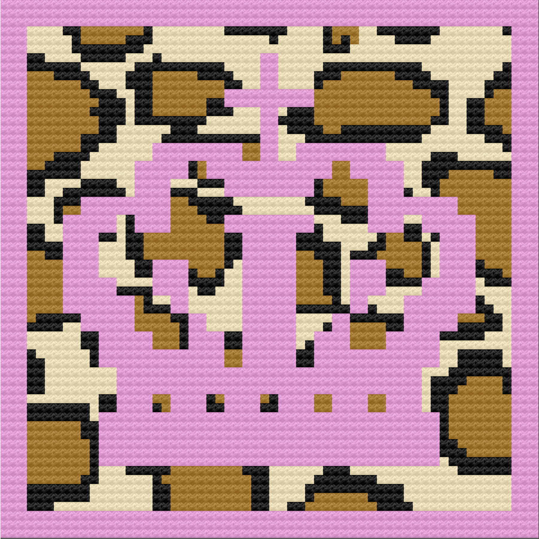 Cheetah Print Crown Afghan, C2C Crochet Pattern, Written Row by Row, Color Counts, Instant Download, C2C Graph, C2C Pattern, Graphgan Pattern, Corner to Corner, Graphgan, Crochet Pattern