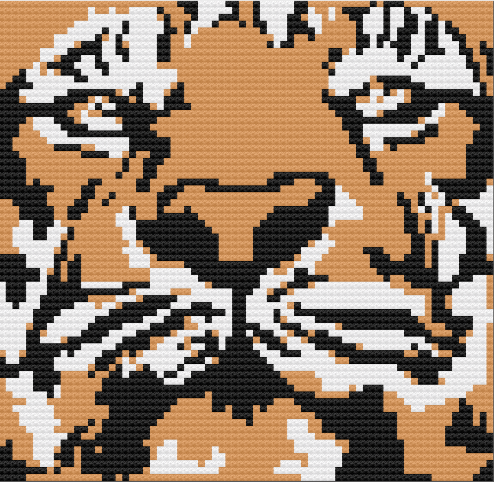 Tiger Afghan, C2C Crochet Pattern, Written Row by Row, Color Counts, Instant Download, C2C Graph, C2C Pattern, Graphgan Pattern, Corner to Corner, Graphgan, Crochet Pattern