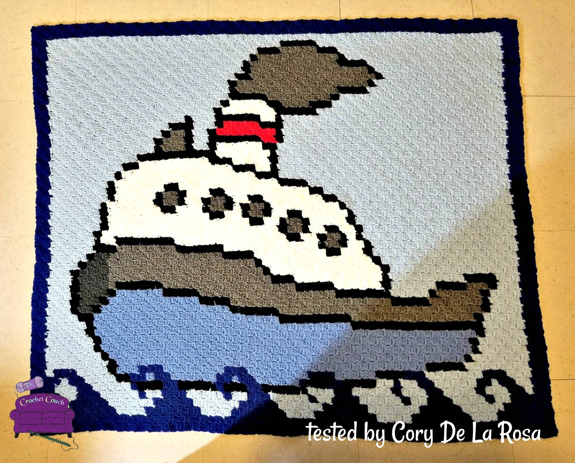 Boat Kids Afghan, C2C Crochet Pattern