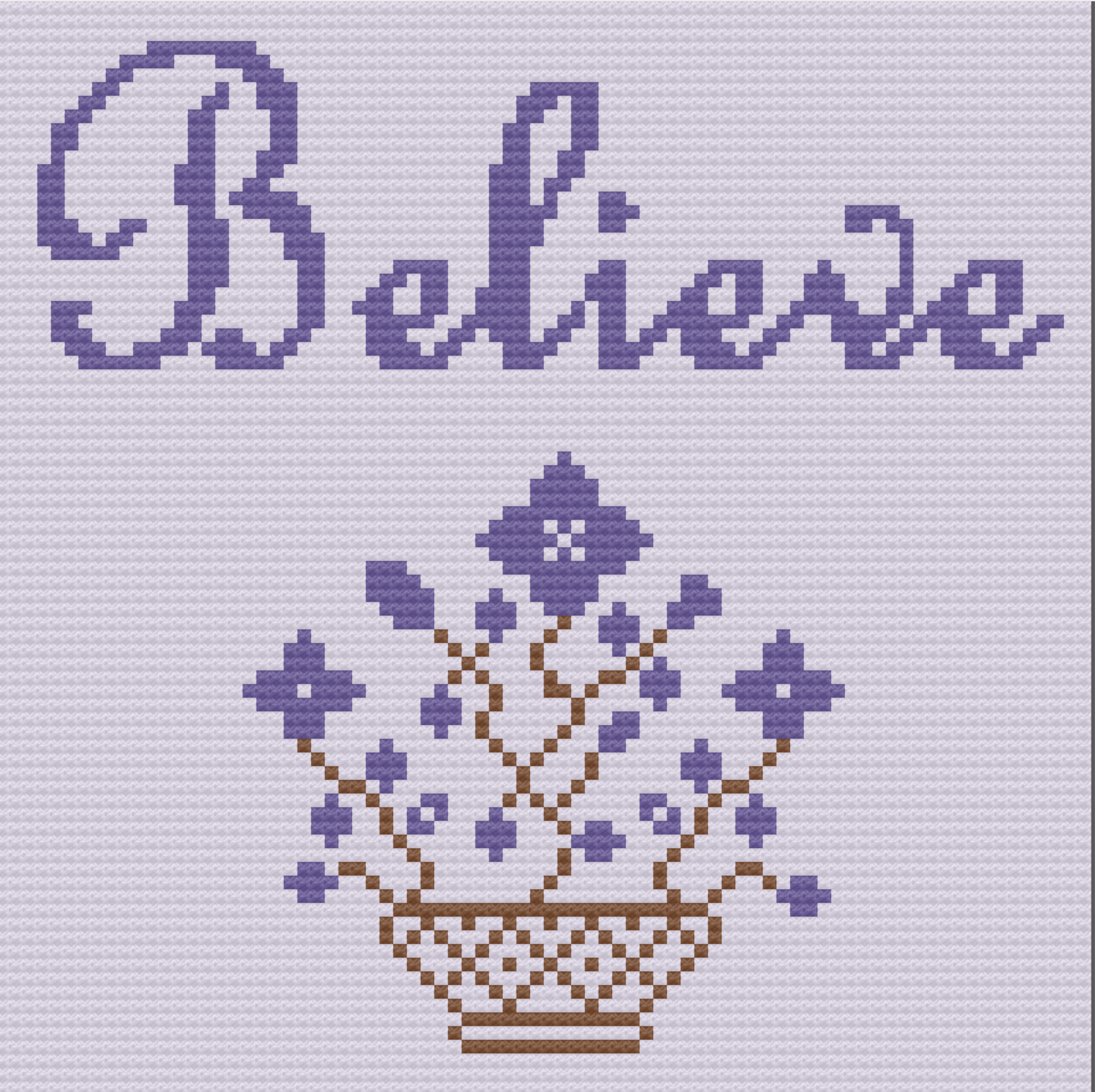 Believe Afghan, Inspiration Series, C2C Crochet Pattern, Written Row by Row, Color Counts, Instant Download, C2C Graph, C2C Pattern, Graphgan Pattern, Corner to Corner, Graphgan, Crochet Pattern