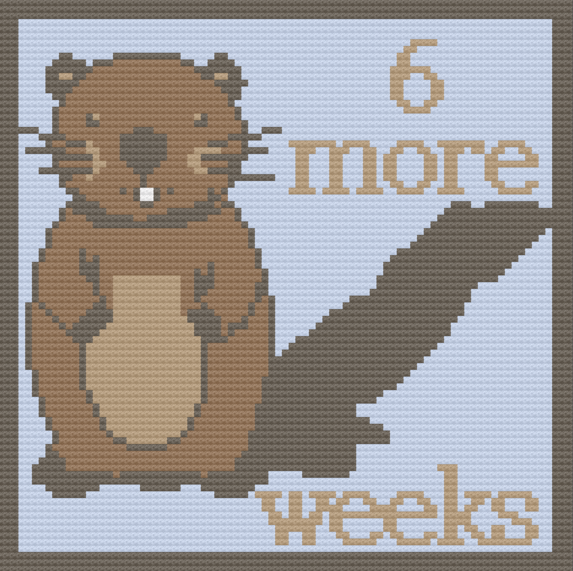 Groundhog Afghan, C2C Crochet Pattern, Written Row by Row, Color Counts, Instant Download, C2C Graph, C2C Pattern, Graphgan Pattern, Corner to Corner, Graphgan, Crochet Pattern