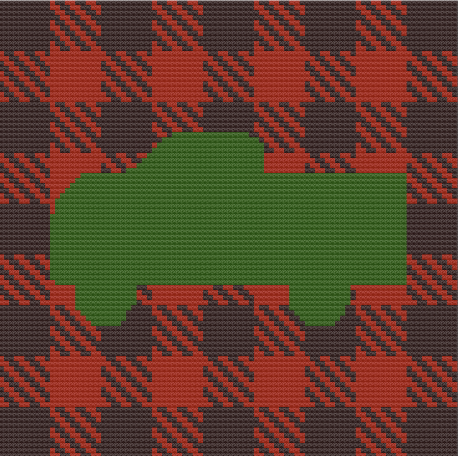 Truck Plaid Afghan, C2C Crochet Pattern, Written Row by Row, Color Counts, Instant Download, C2C Graph, C2C Pattern, Graphgan Pattern, Corner to Corner, Graphgan, Crochet Pattern