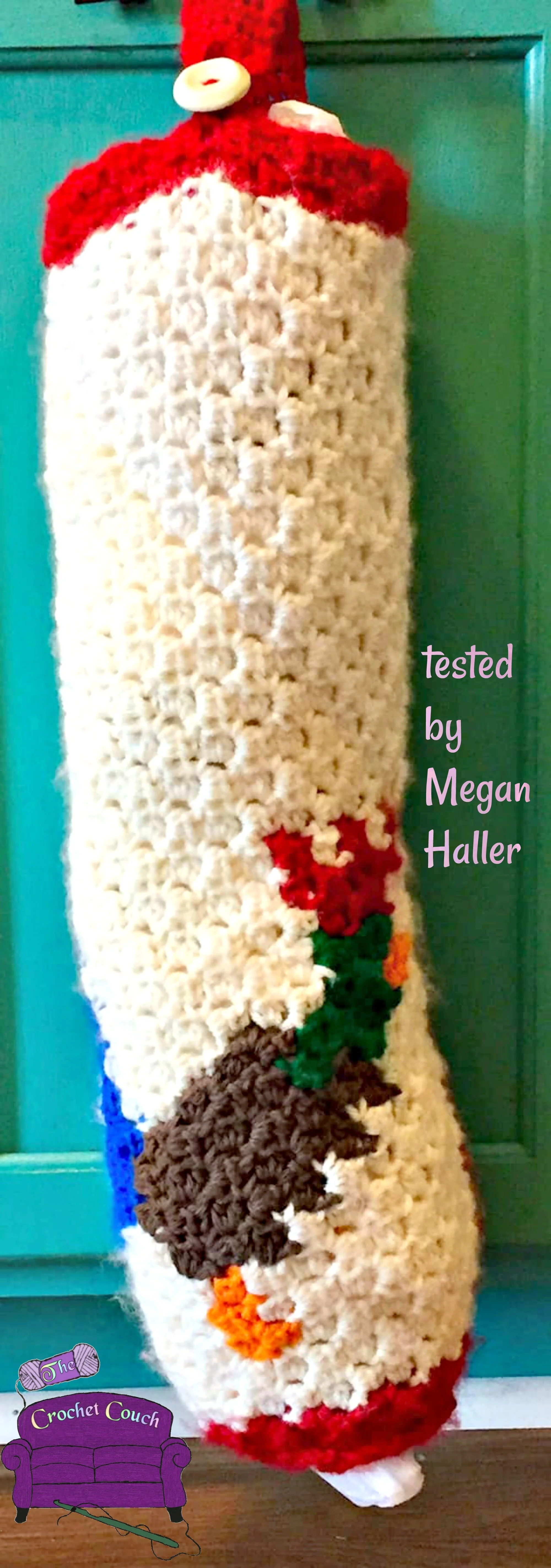 Rooster Grocery Bag Holder, C2C Crochet Pattern