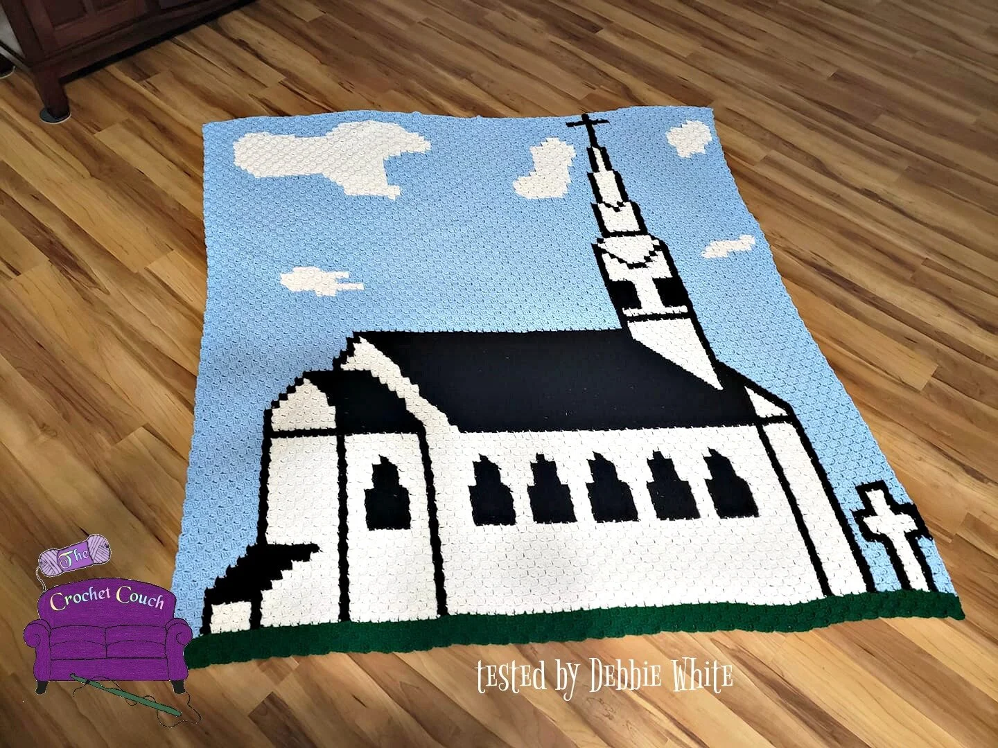Old White Church Afghan, C2C Crochet Pattern