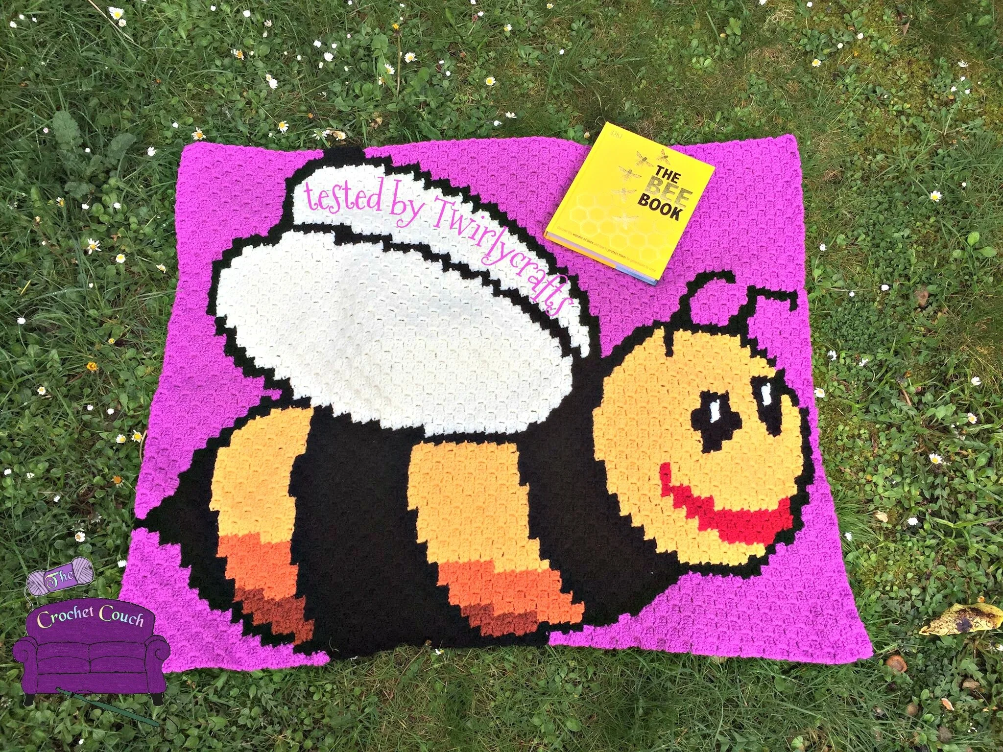 Bumblebee Kids Afghan, C2C Crochet Pattern, Written Row by Row, Color Counts, Instant Download, C2C Graph, C2C Pattern, Graphgan Pattern, Corner to Corner, Graphgan, Crochet Pattern