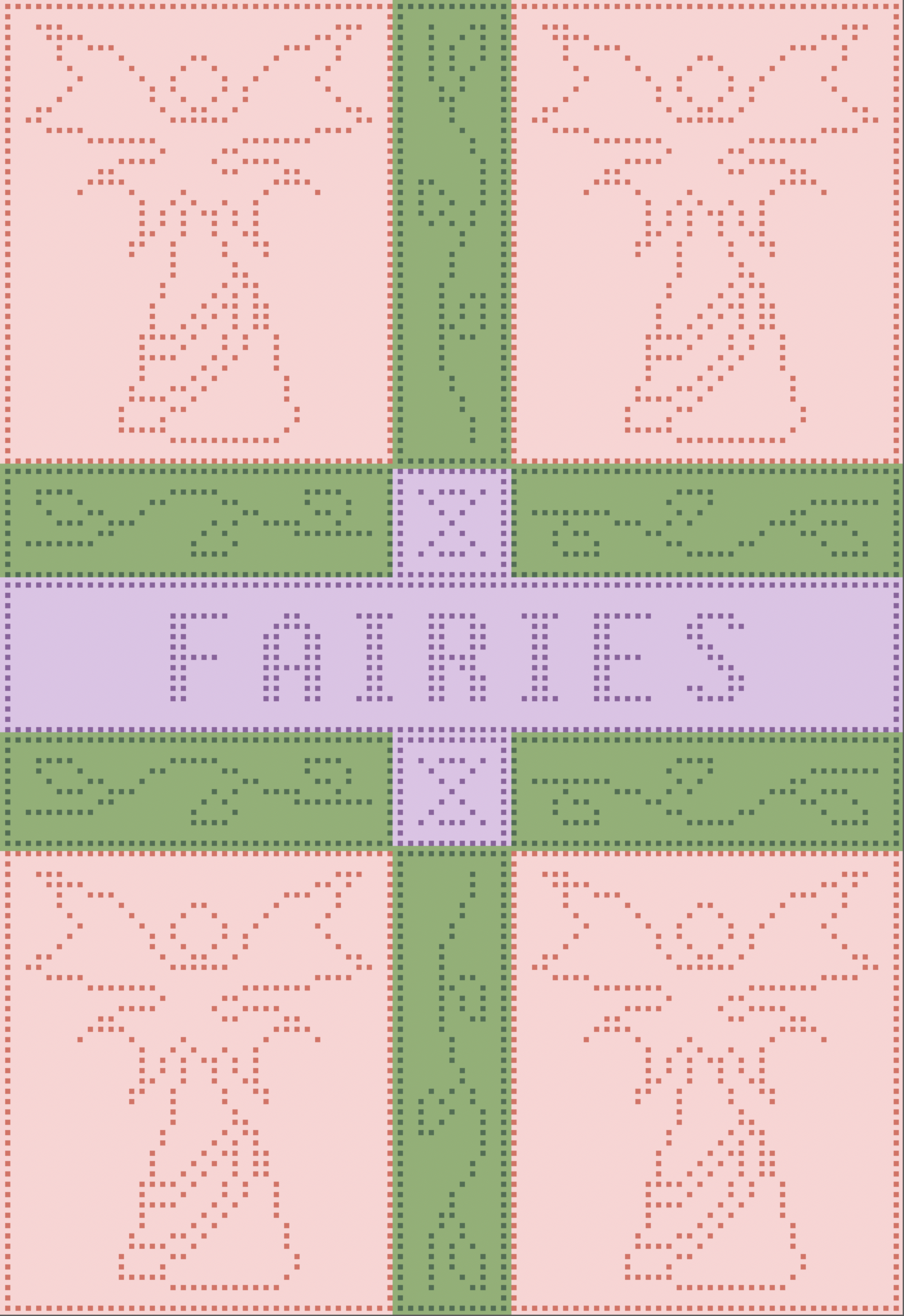 Fairies in the Corner Afghan, Bobble Stitch Crochet Pattern