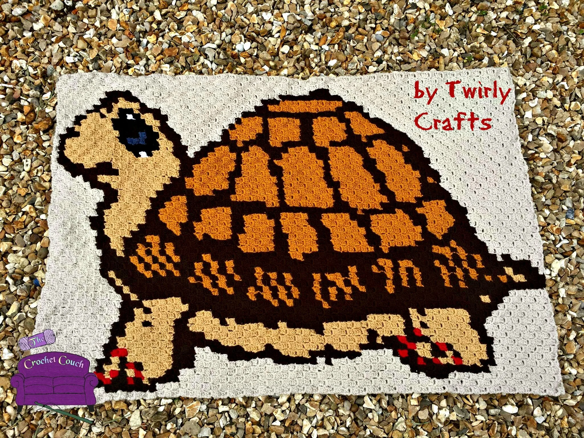 Turtle Afghan, C2C Crochet Pattern
