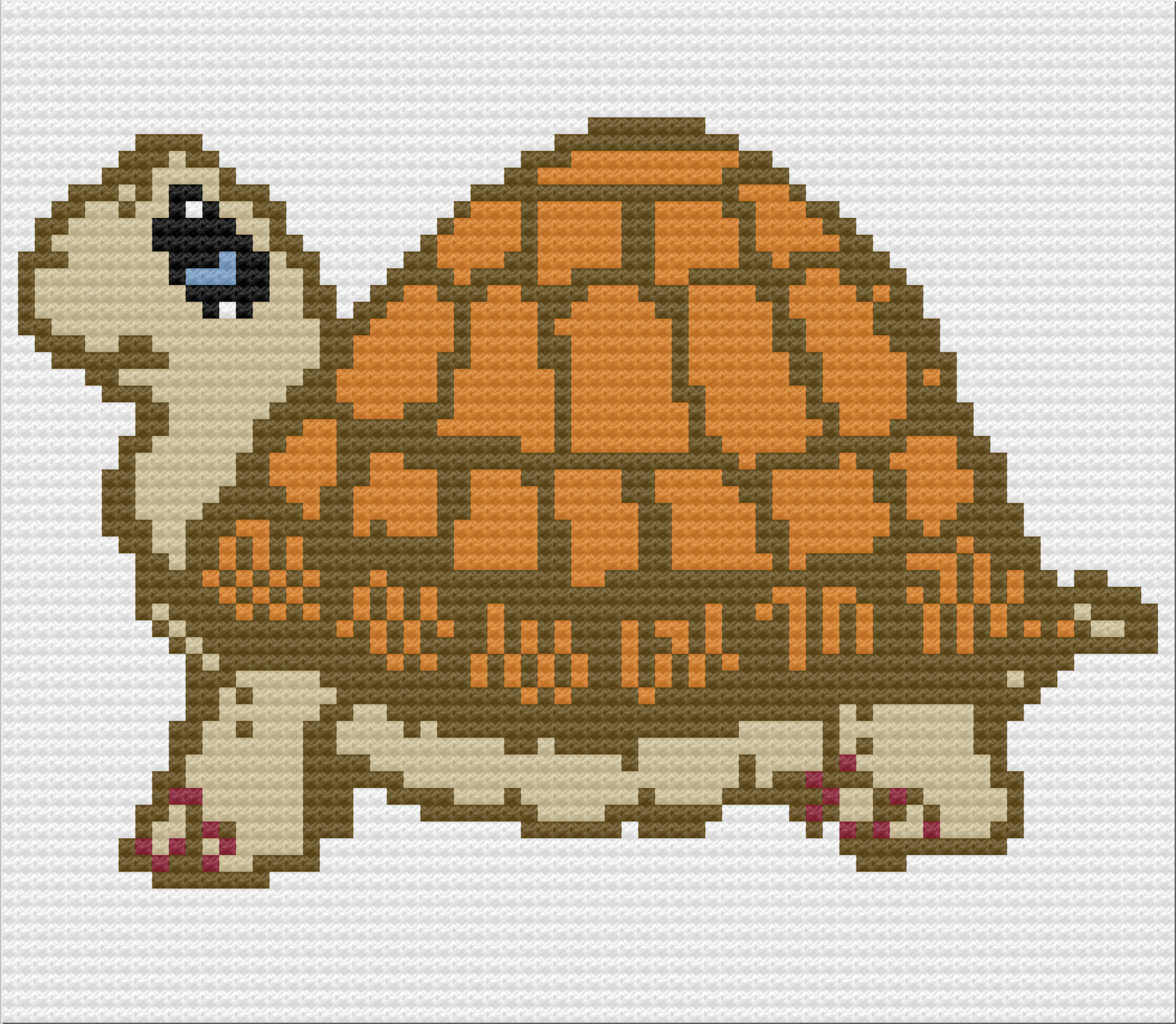 Turtle Afghan, C2C Crochet Pattern