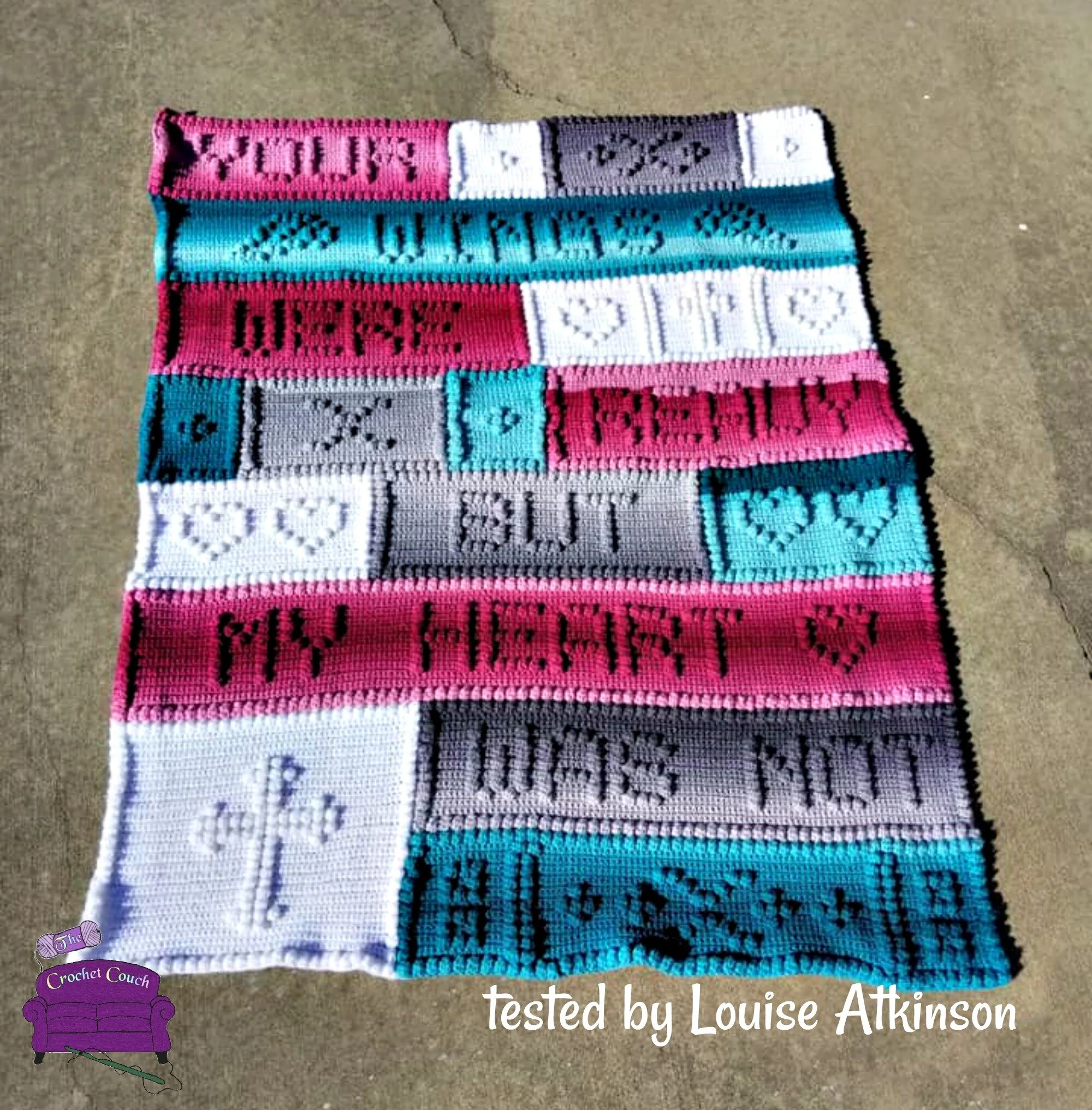 Your Wings Were Ready Afghan, Bobble Stitch Crochet Pattern