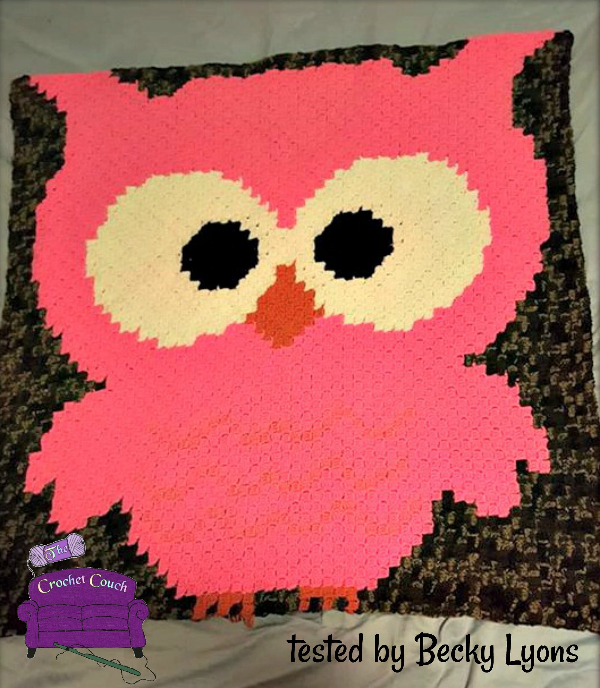 Owl Baby Afghan, C2C Crochet Pattern