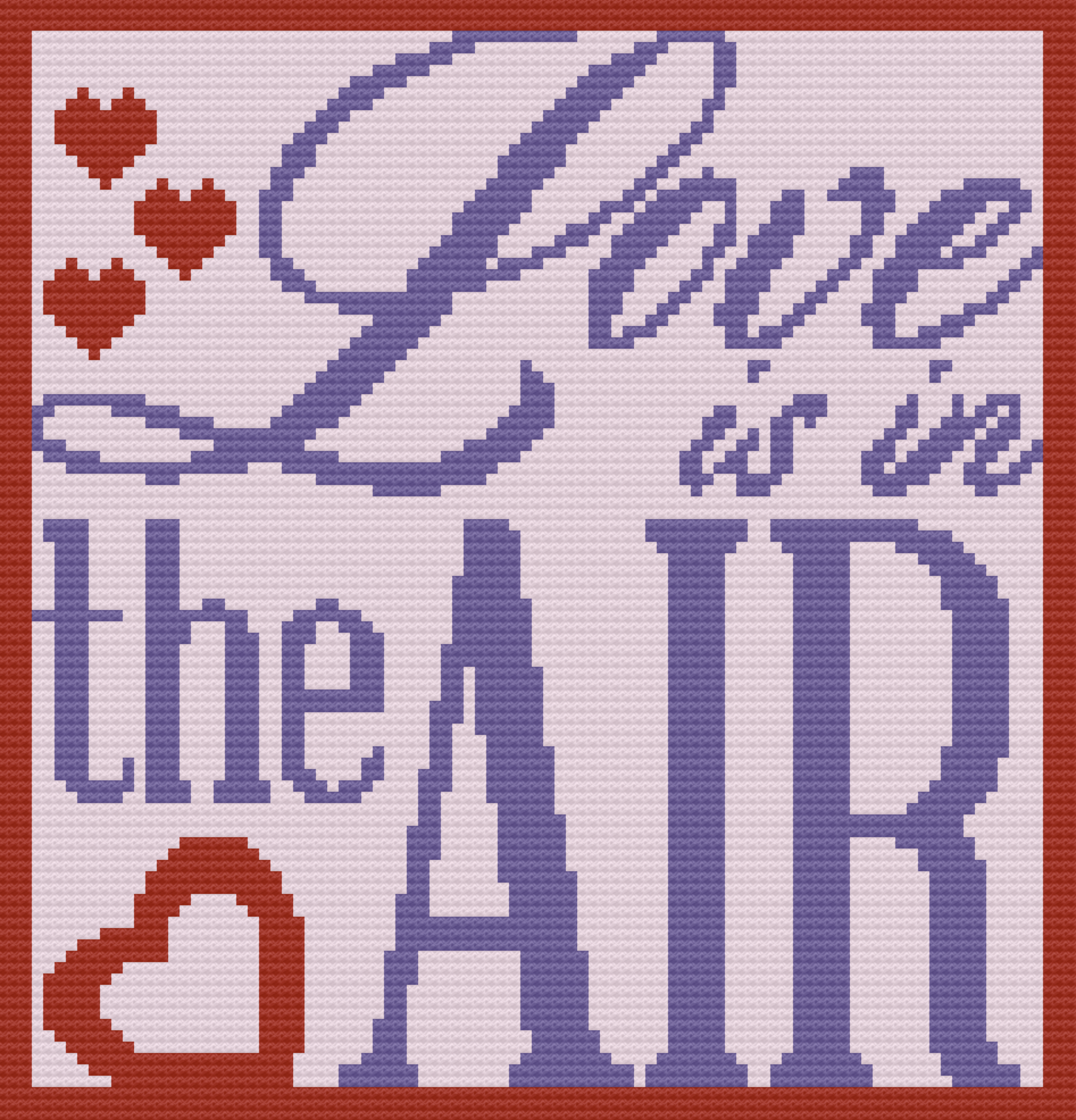 Love is in the Air Afghan, C2C Crochet Pattern, Written Row by Row, Color Counts, Instant Download, C2C Graph, C2C Pattern, C2C Crochet, Corner to Corner, Graphgan, Crochet Pattern