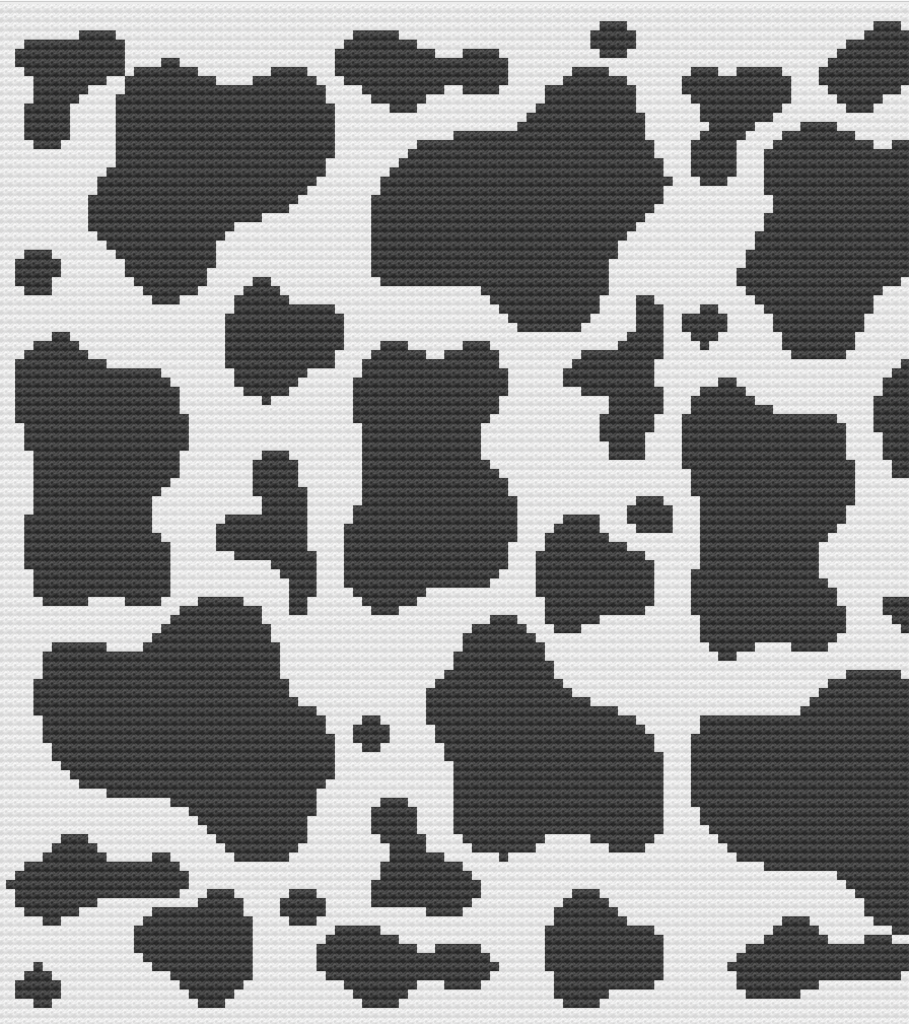 Cow Print Afghan, C2C Crochet Pattern, Written Row by Row, Color Counts, Instant Download, C2C Graph, C2C Pattern, C2C Crochet, Corner to Corner, Graphgan, Crochet Pattern