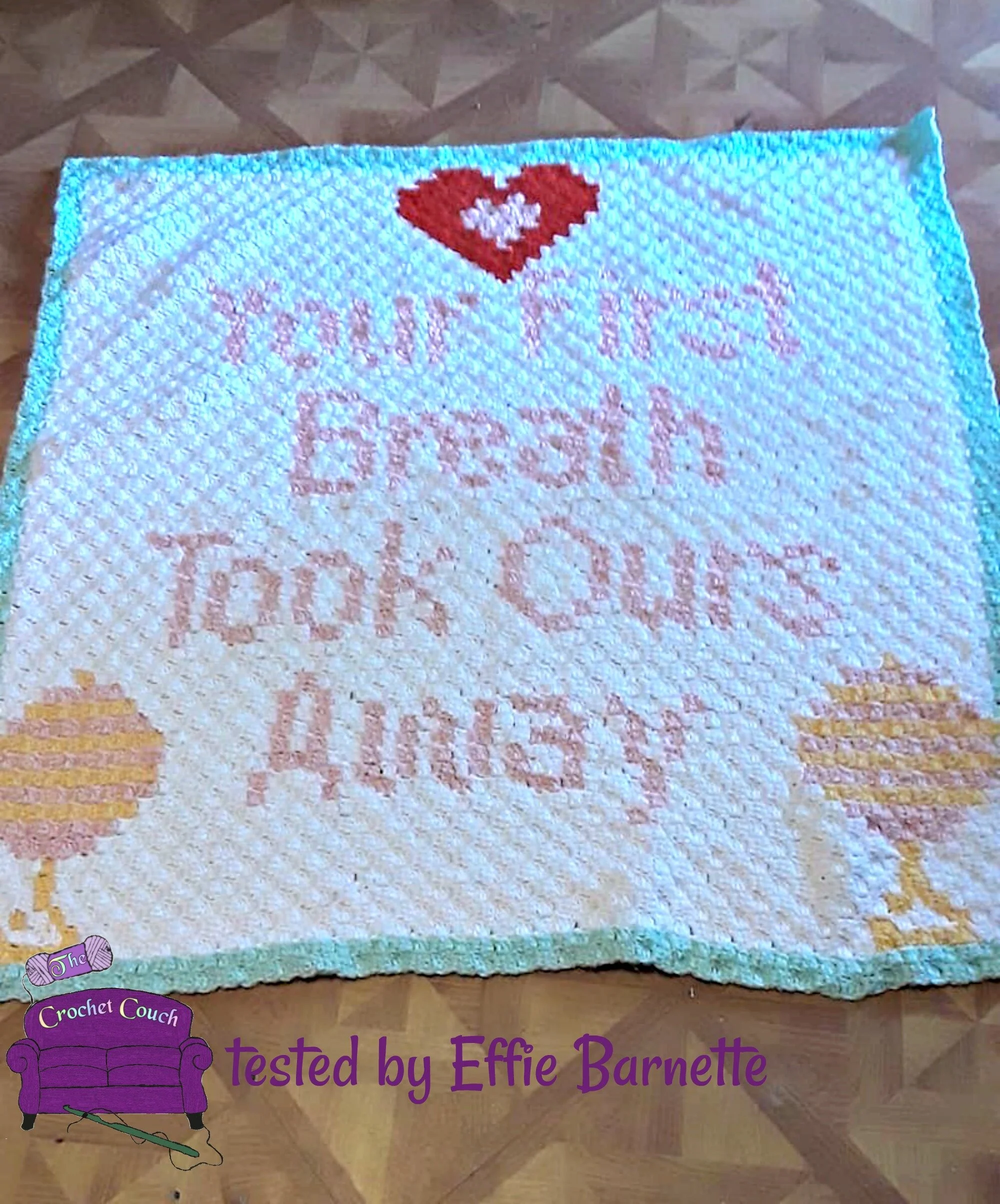 Your First Breath Baby Afghan, C2C Graph