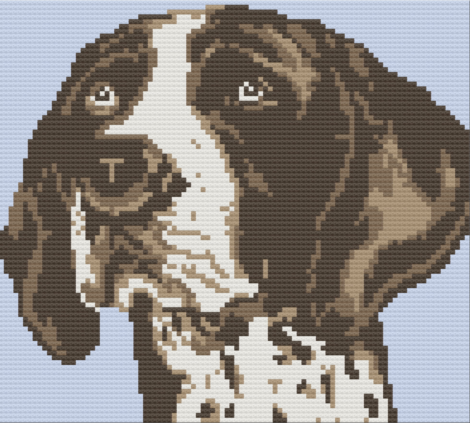 German Shorthair Afghan, C2C Crochet Pattern, Written Row by Row, Color Counts, Instant Download, C2C Graph, C2C Pattern, C2C Crochet, Corner to Corner, Graphgan, Crochet Pattern