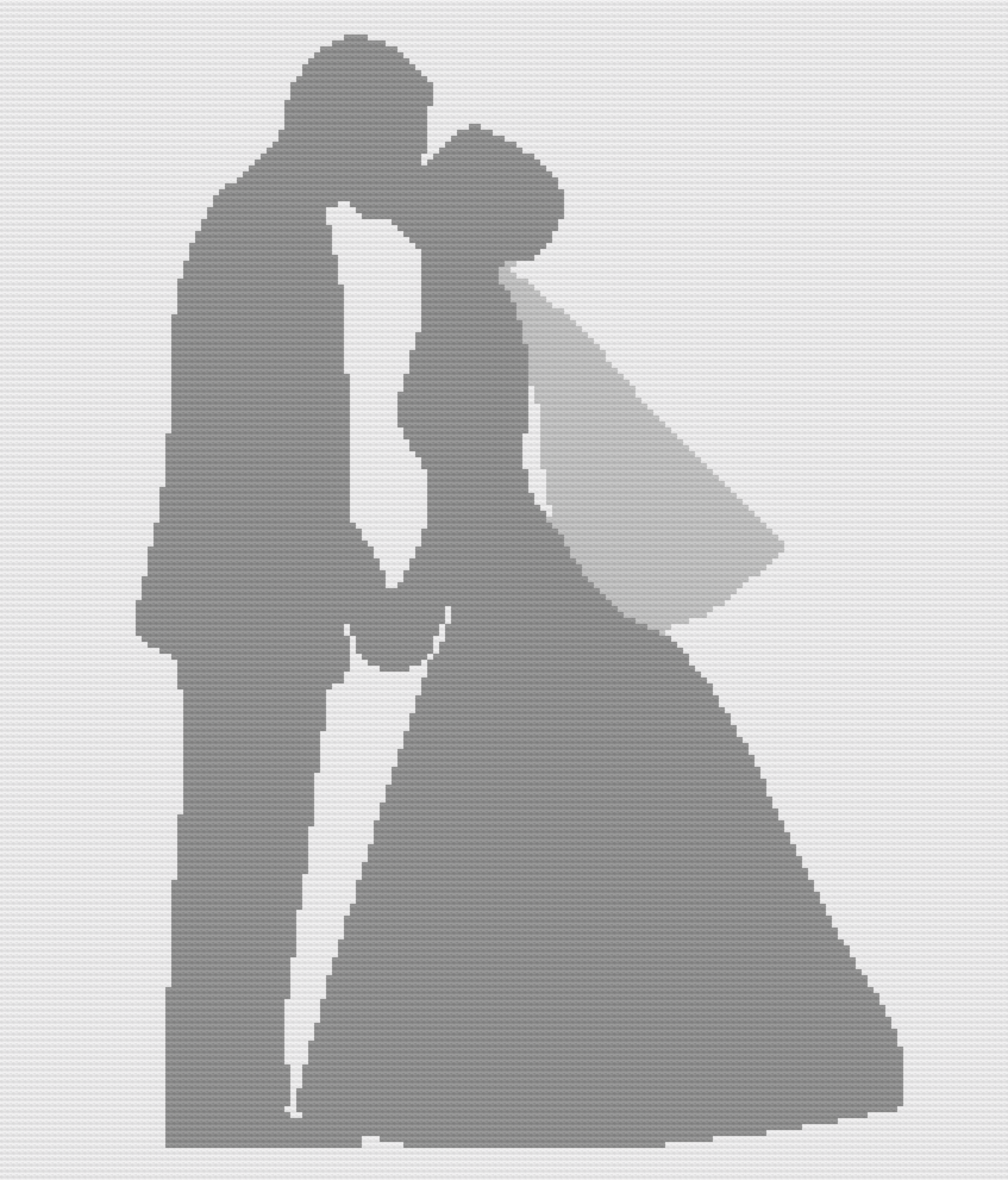 Wedding Couple Afghan, sc Crochet Pattern, tss Crochet Pattern, Written Row by Row, Color Counts, Instant Download, sc Graph, tss Graph, Graphgan Pattern,  Graphgan, Crochet Pattern