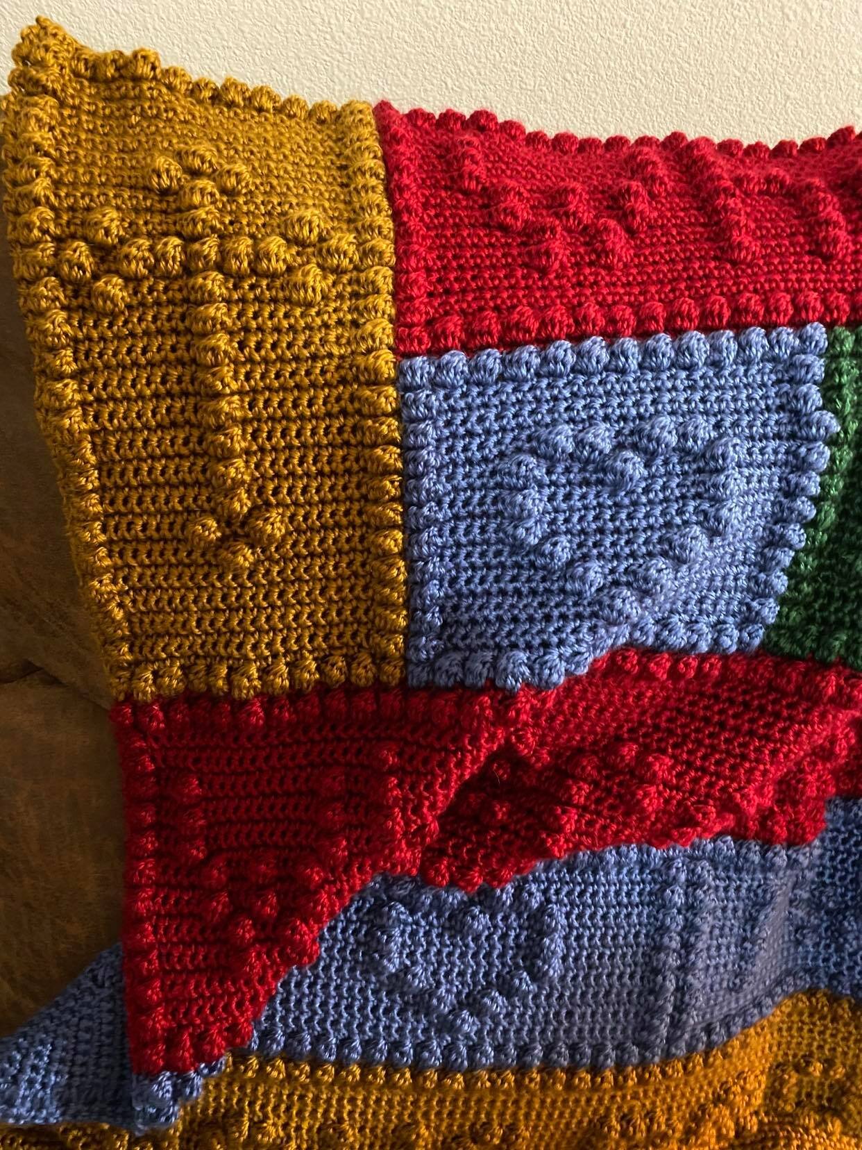 Ruth Bible Verse Afghan, Bobble Stitch, Crochet Pattern