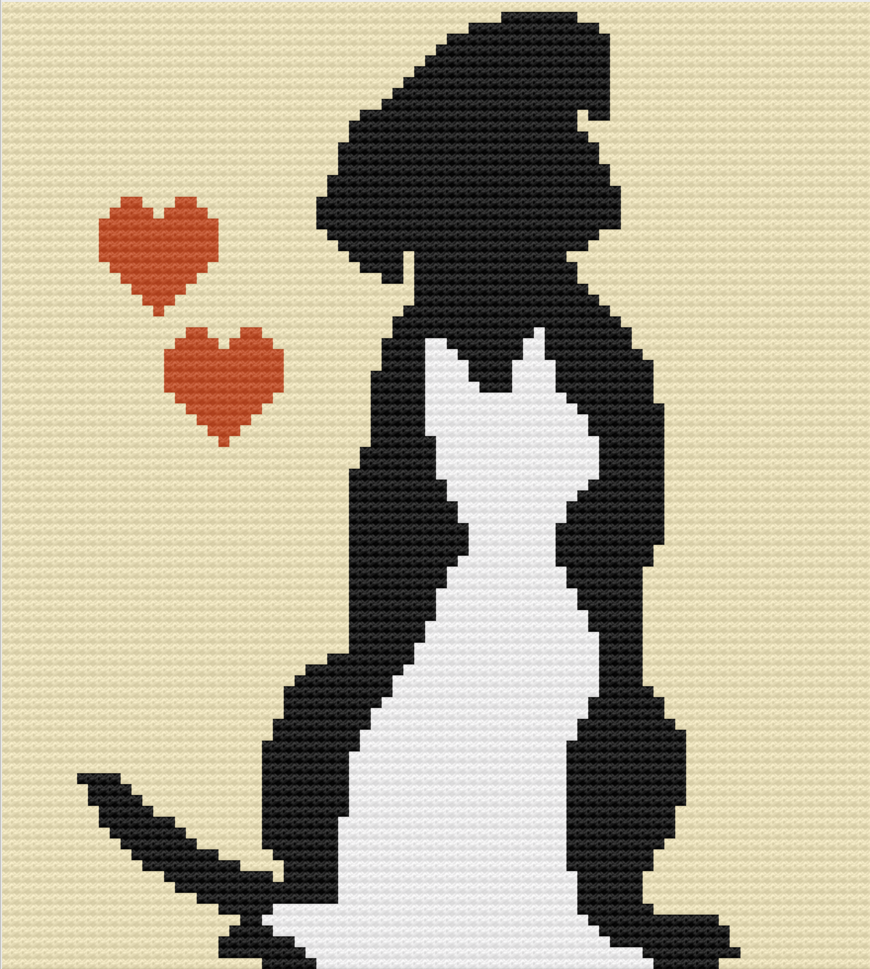 Pets, Dog and Cat Afghan, C2C Crochet Pattern