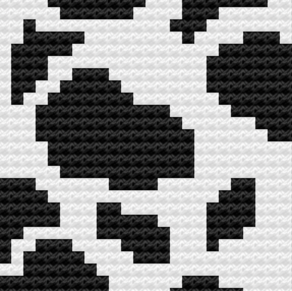 Cow Print Pillow, C2C Crochet Pattern, Written Row by Row, Color Counts, Instant Download, C2C Graph, C2C Pattern, C2C Crochet, Corner to Corner, Crochet Pillow, Crochet Pattern, Crochet Couch