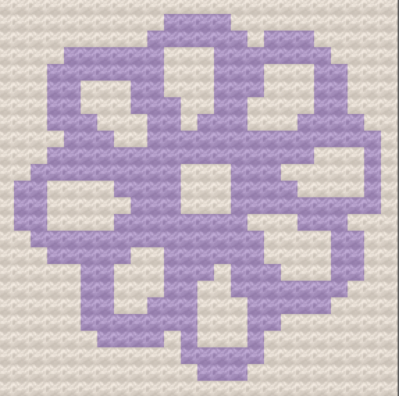 Vain Violet Pillow, C2C Crochet Pattern, Written Row by Row, Color Counts, Instant Download, C2C Graph, C2C Pattern, C2C Crochet, Corner to Corner, Crochet Pillow, Crochet Pattern, Crochet Couch