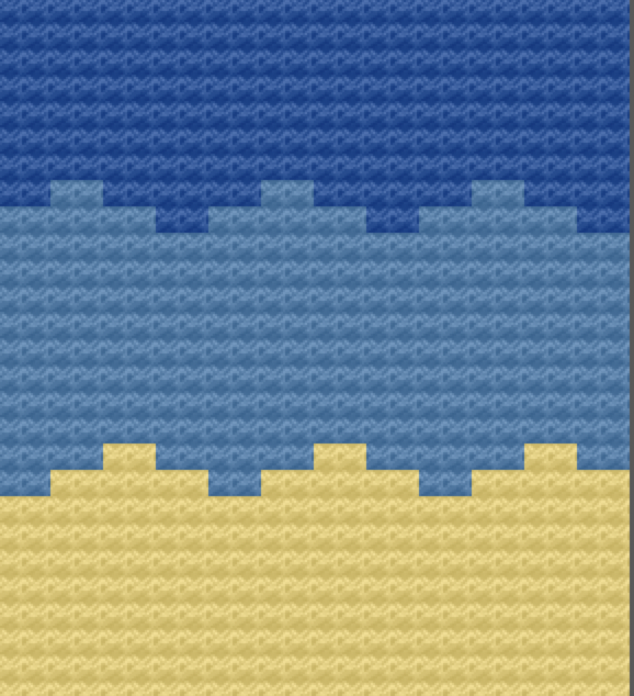 Shoreline Pillow, C2C Crochet Pattern, Written Row by Row, Color Counts, Instant Download, C2C Graph, C2C Pattern, C2C Crochet, Corner to Corner, Crochet Pillow, Crochet Pattern, Crochet Couch