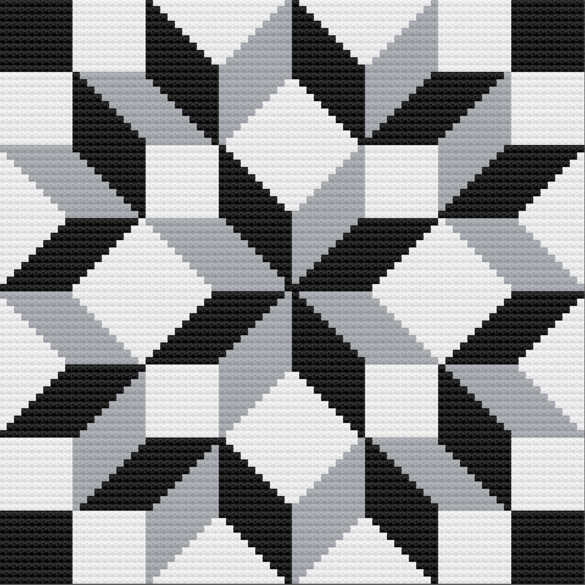 Carpenter Wheel Afghan, Medium, C2C Crochet Pattern