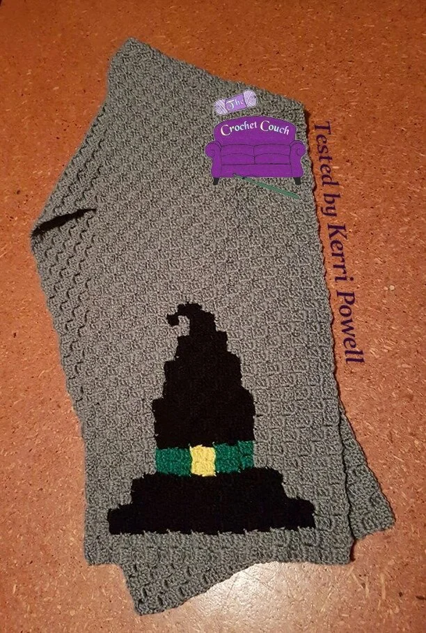 Witch's Hat Scarf, C2C Crochet Pattern