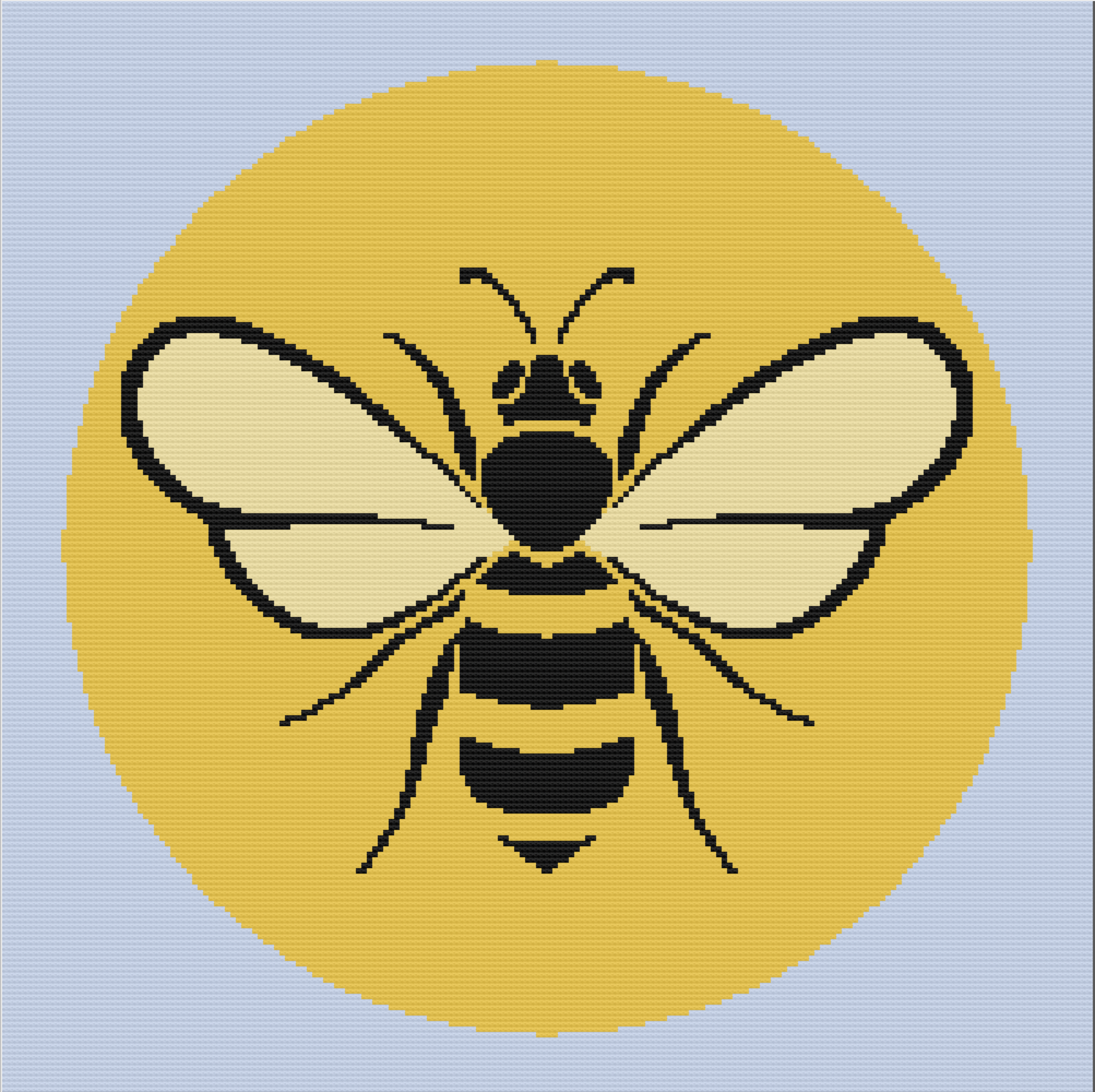 Honeybee Afghan, SC or TSS Crochet Pattern