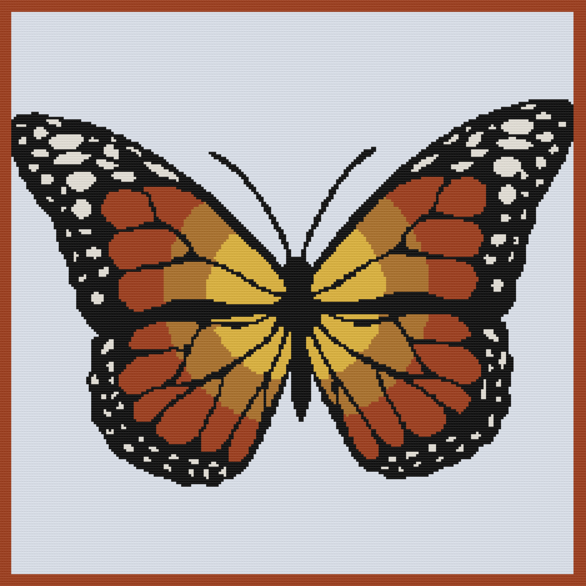 Sunset Butterfly Afghan, SC or TSS Crochet Pattern