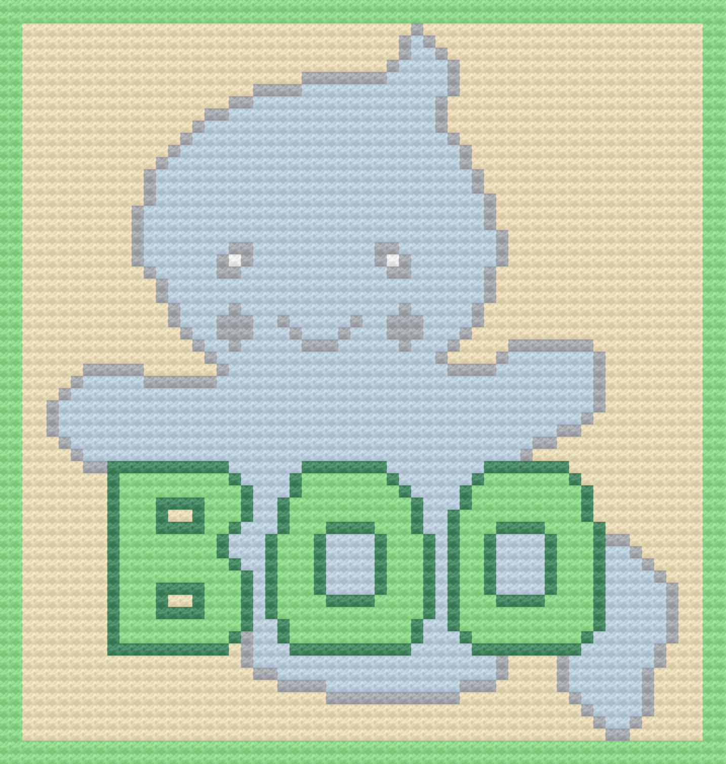 Boo Baby Afghan, C2C Crochet Pattern