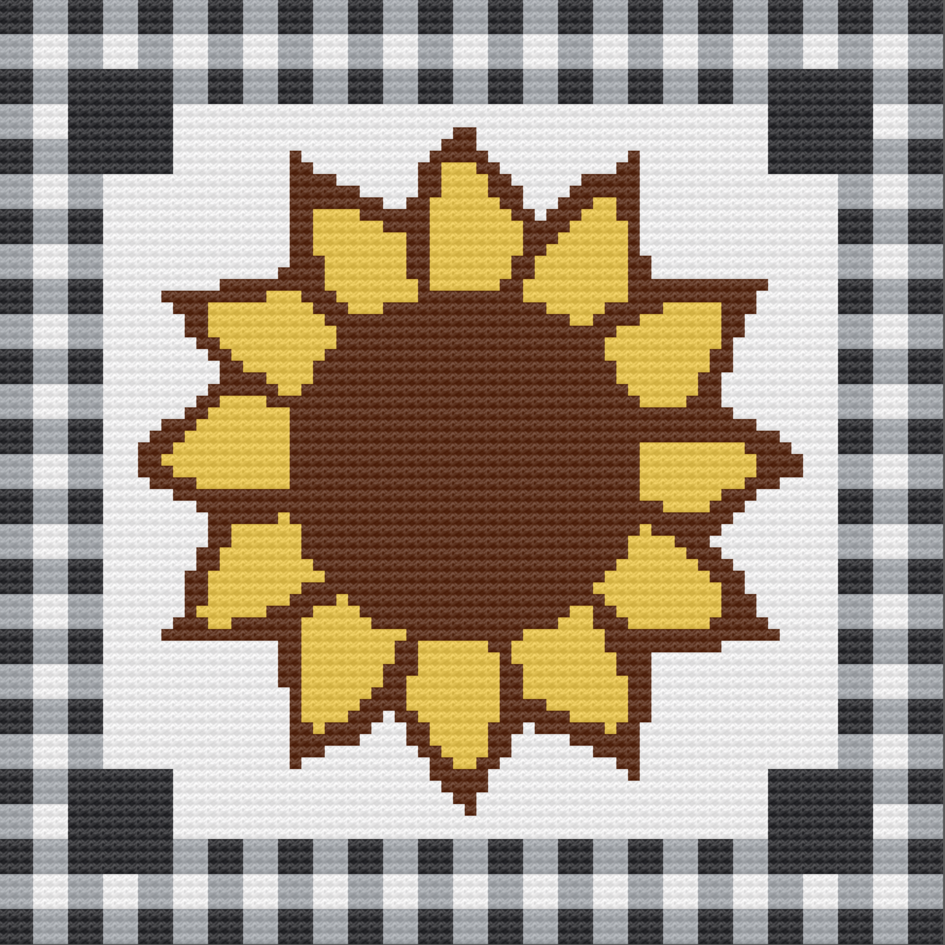 sunflower checkered