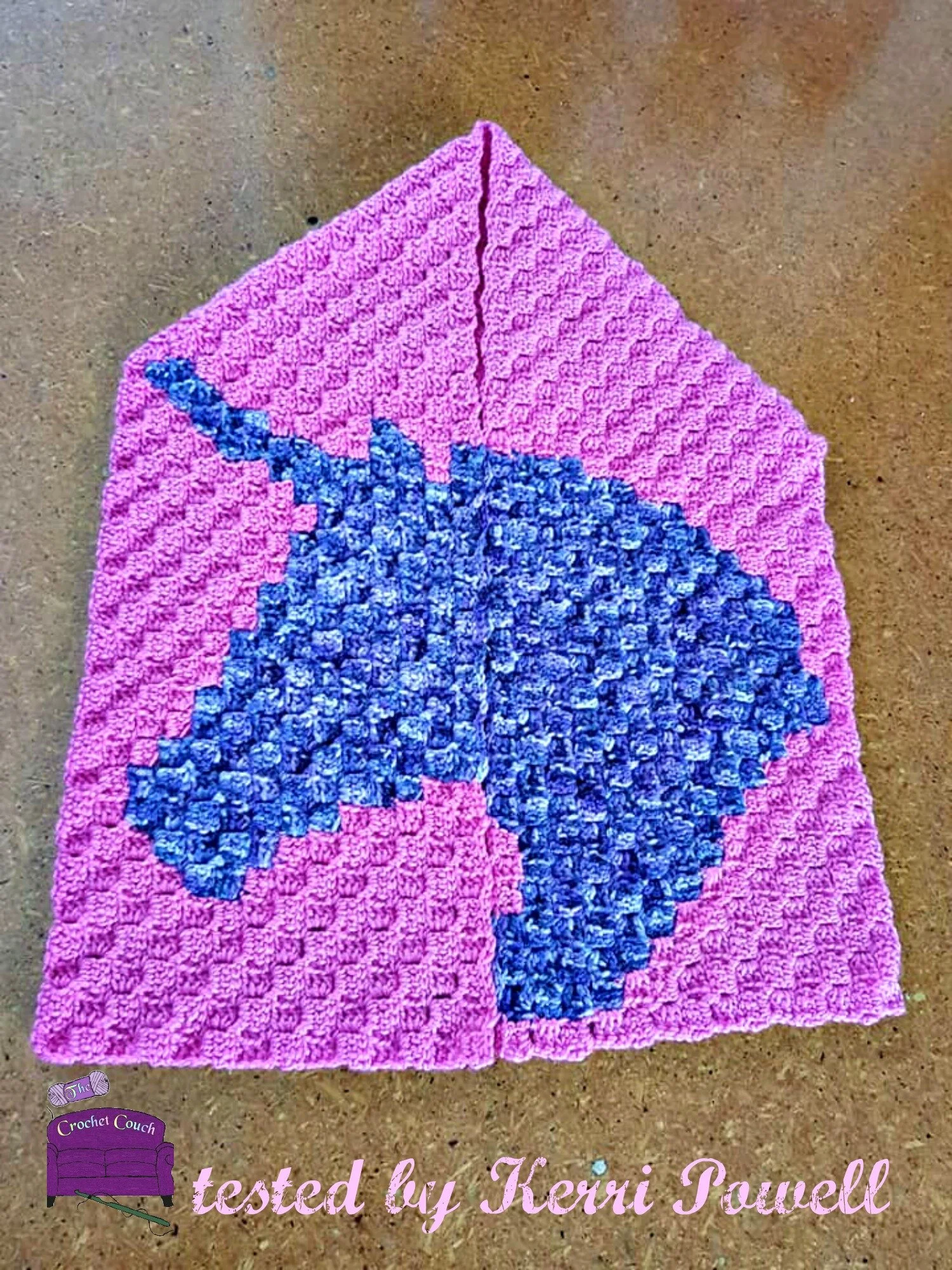 Unicorn Scarf, C2C Crochet Pattern