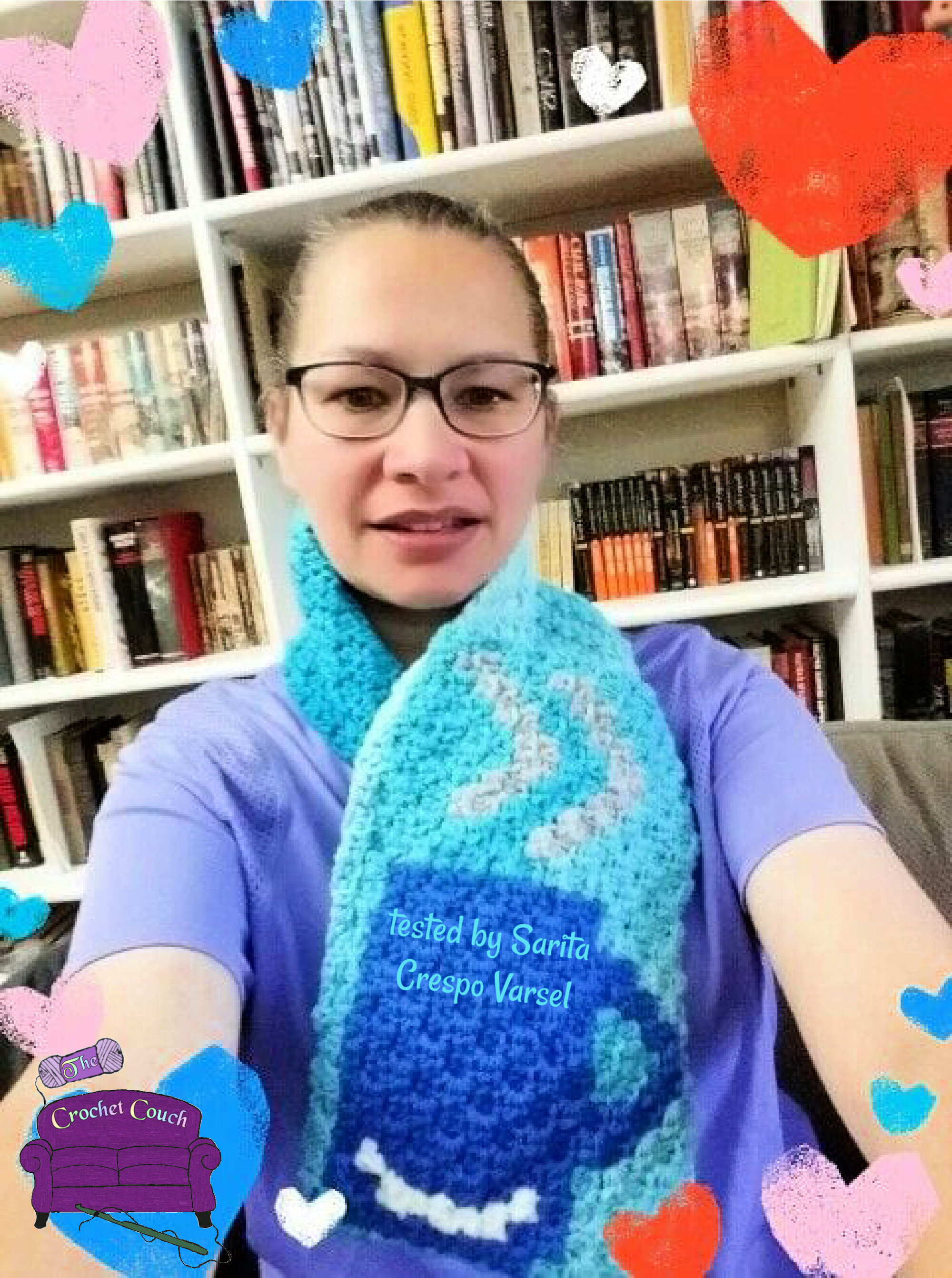 Coffee Lovers Scarf, C2C Crochet Pattern