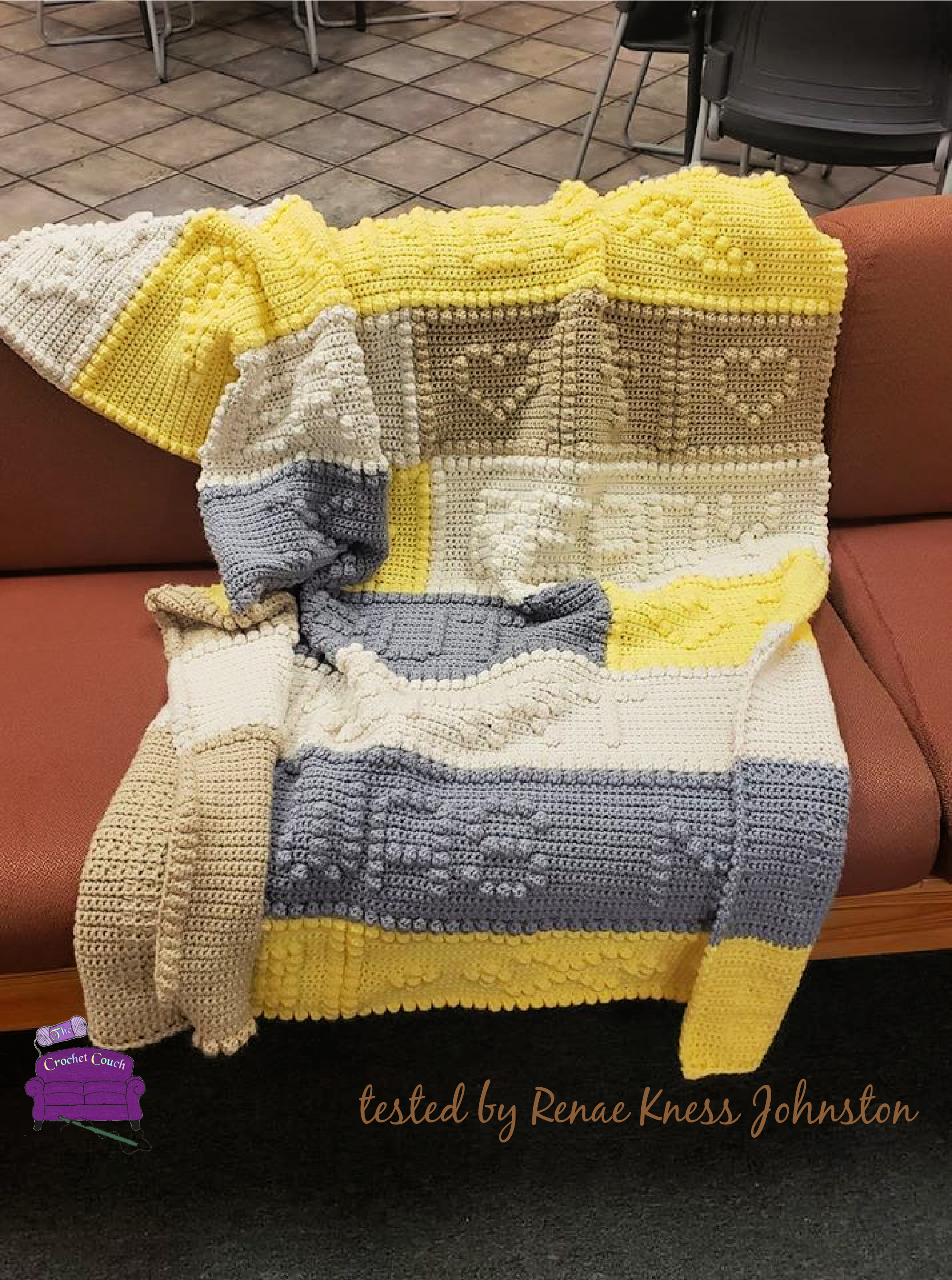 Your Wings Were Ready Afghan, Bobble Stitch Crochet Pattern
