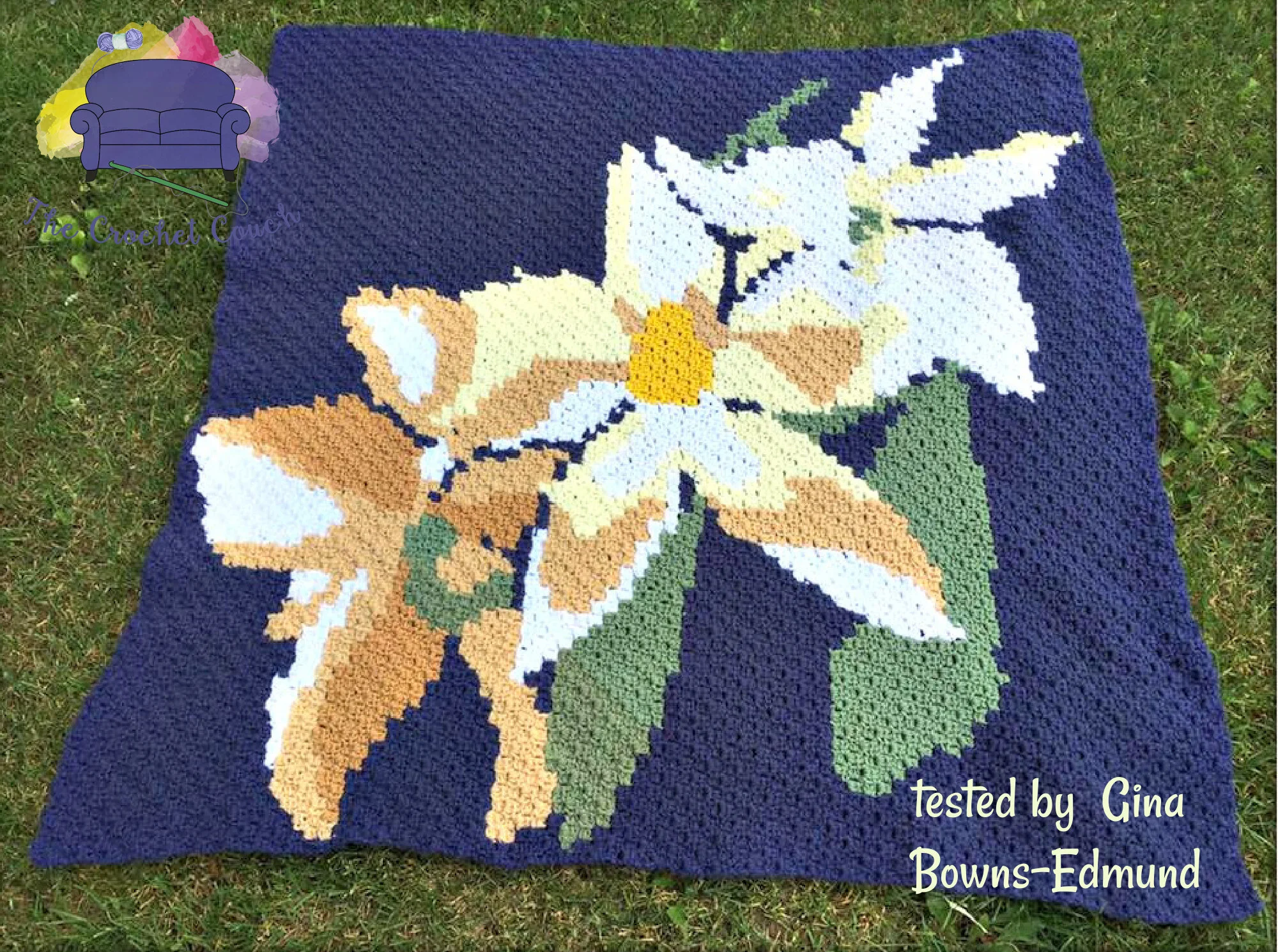 Lily Afghan, C2C Crochet Pattern