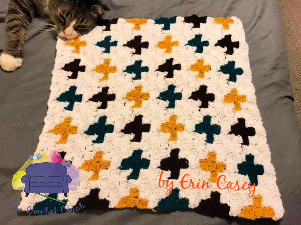 #10 Gloria Quilt Square, C2C Crochet Pattern