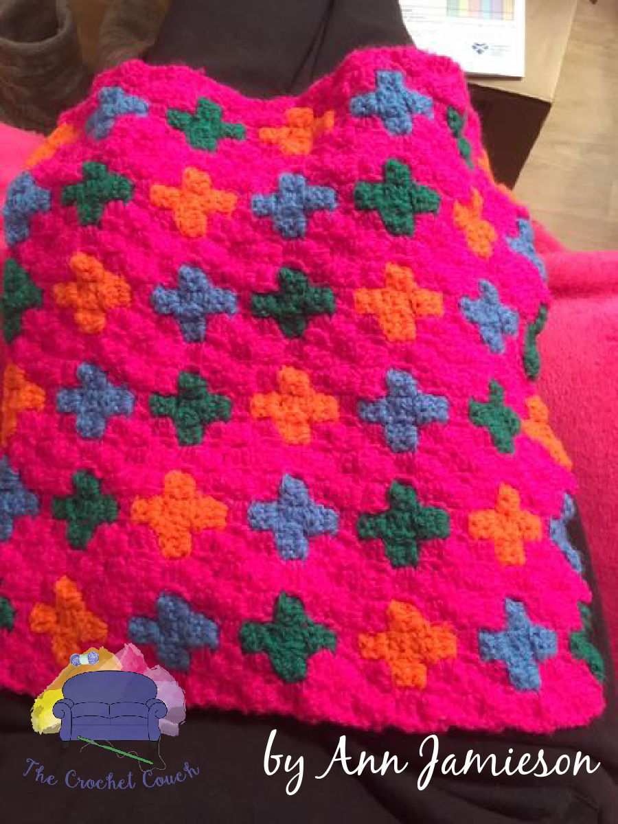 #10 Gloria Quilt Square, C2C Crochet Pattern