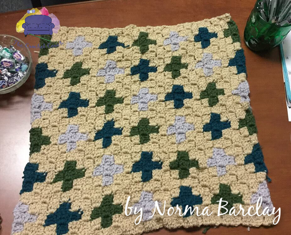 #10 Gloria Quilt Square, C2C Crochet Pattern