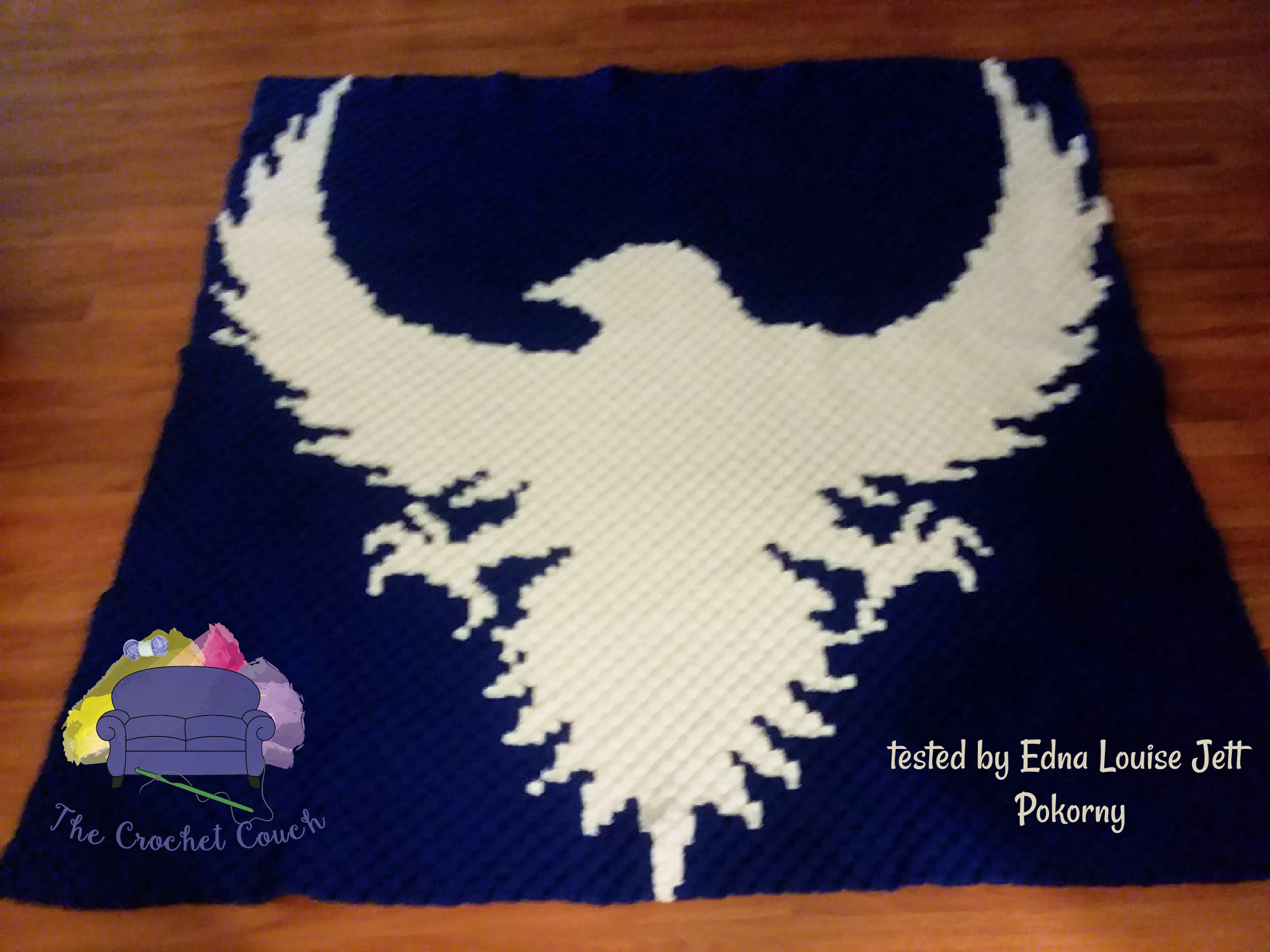 Eagle Silhouette Afghan, C2C Crochet Pattern