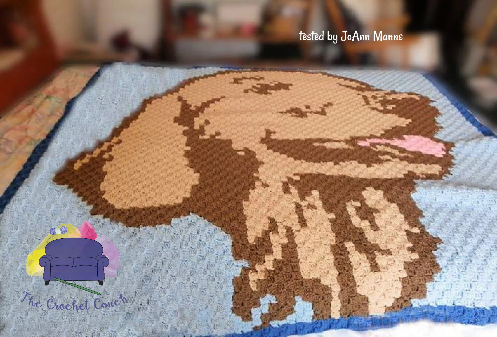 Golden Retriever Afghan, C2C Graph, Crochet Pattern