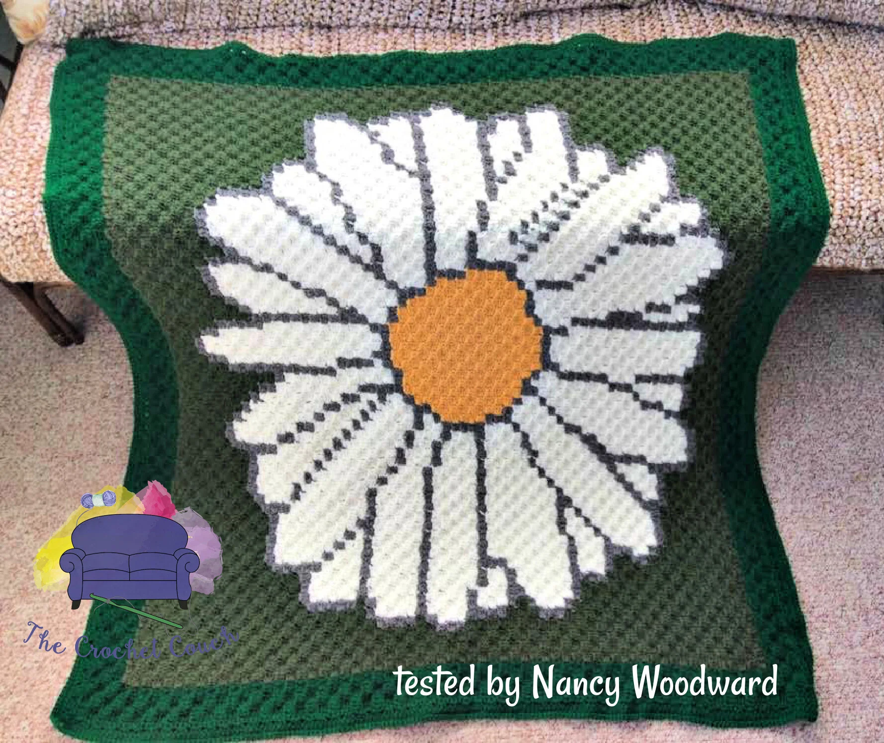 Daisy Kids Afghan, C2C Crochet Pattern