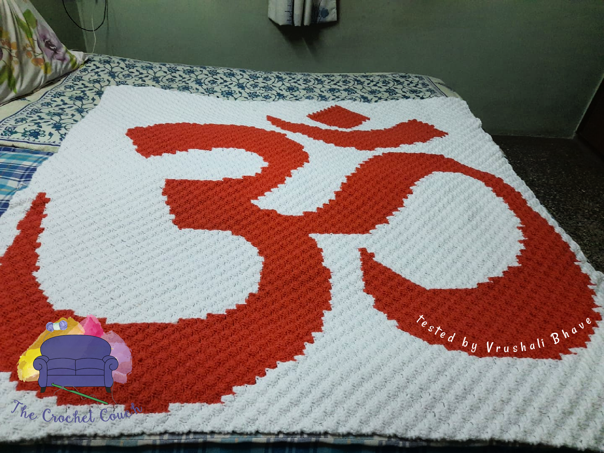 OM Afghan, C2C Crochet Pattern